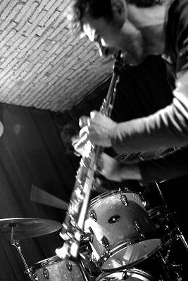 Christophe Turchi and Rodolphe Loubatiere During a Jam Session at the Cave Du Sud Des Alpes, Geneva, Switzerland, 2005