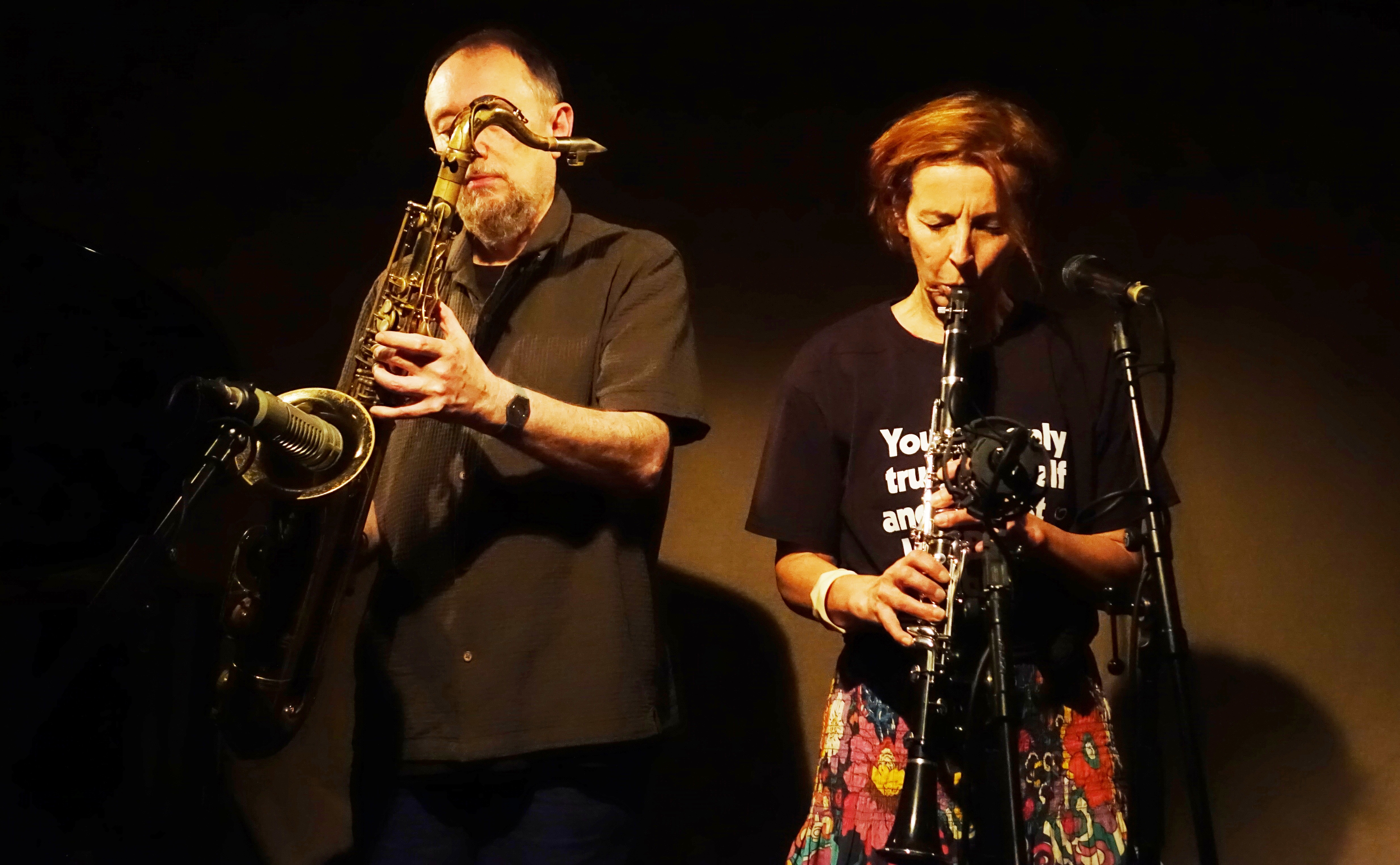 John Butcher and Isabelle Duthoit at Cafe Oto on 26 October 2024