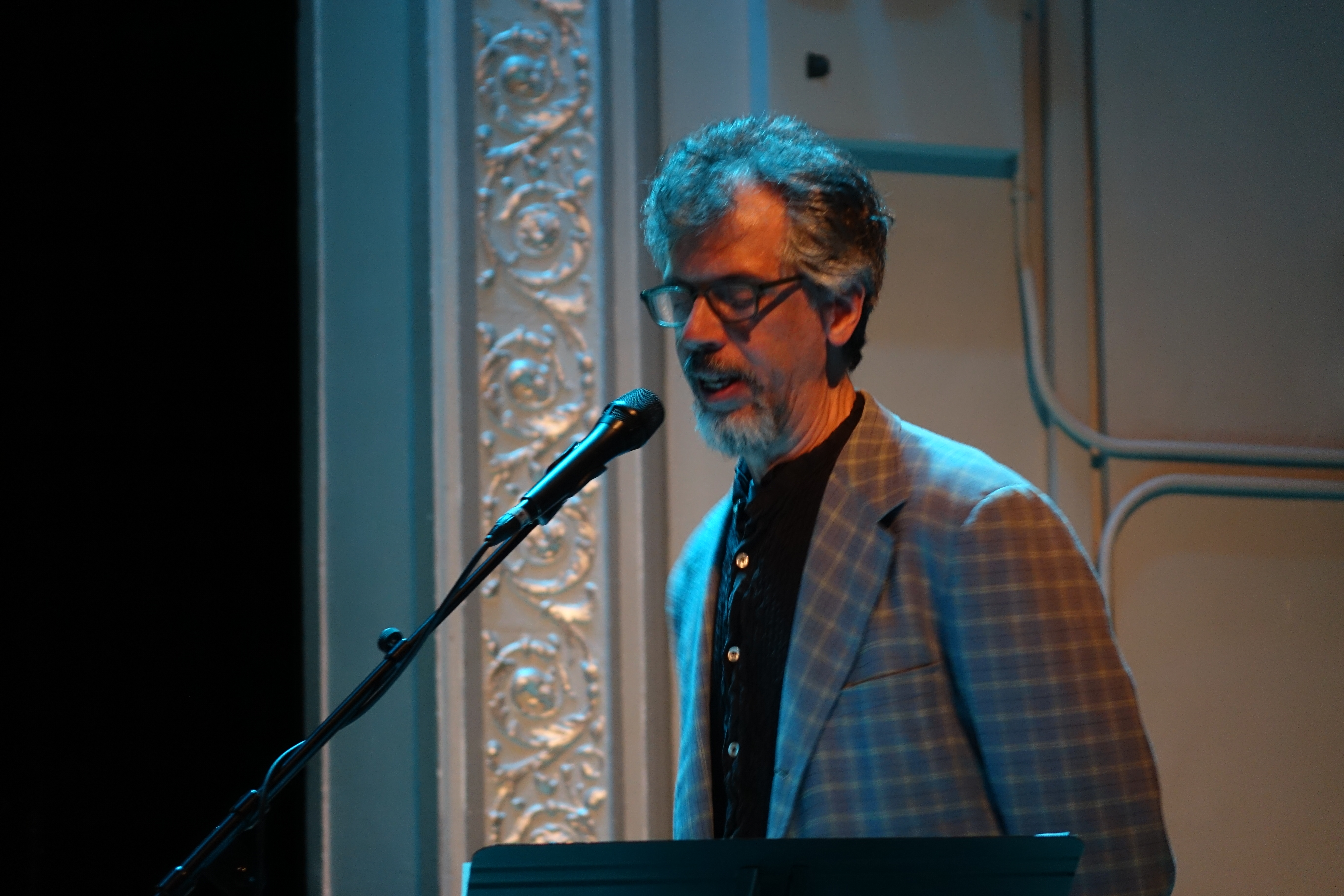 Edwin Torres at the Vision Festival in Roulette, Brooklyn in June 2019