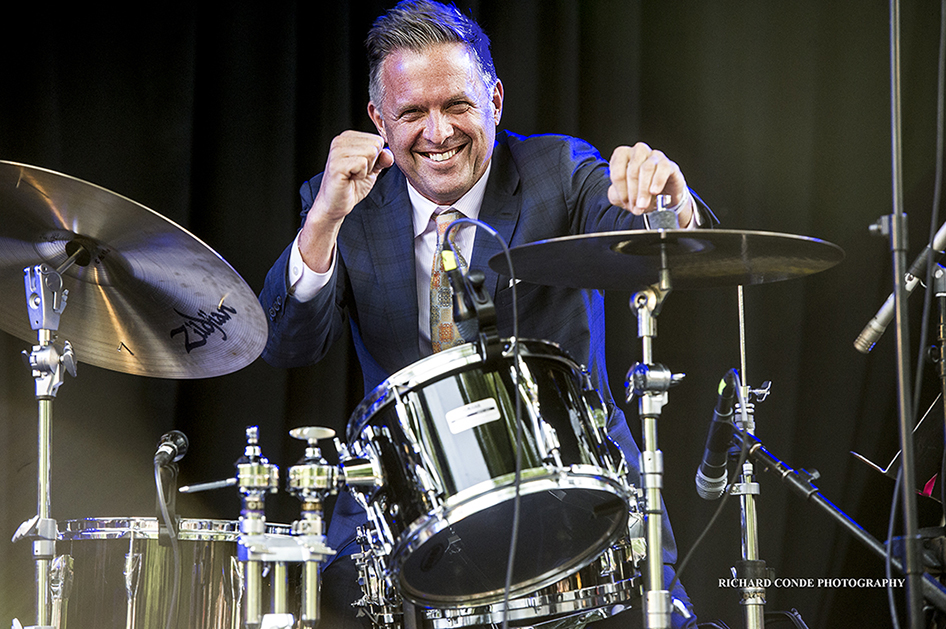 Joe Farnsworth at the 2017 Charlie Parker Jazz Festival