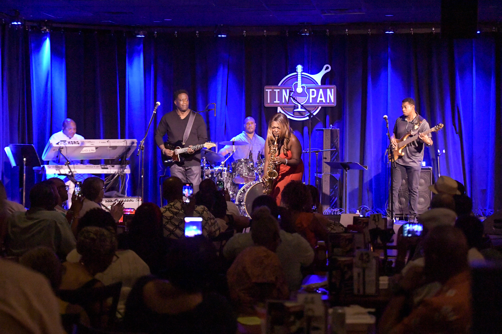 Jeanette Harris - sax, Kevin Jackson - guitar, David Dyson - base, Will Allen - drums, Rodney Williams - keyboards