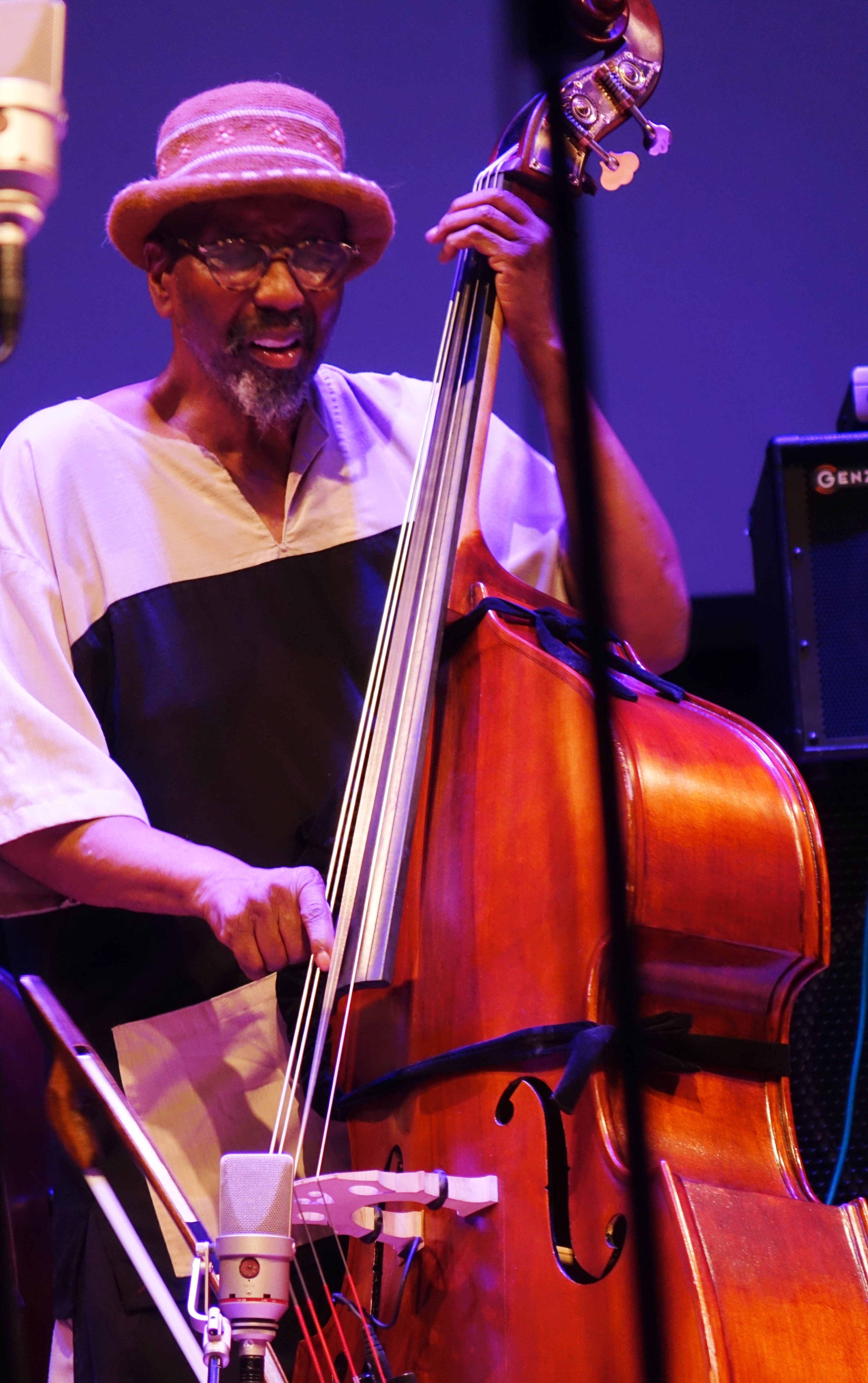 William Parker at Roulette, Brooklyn in May 2018