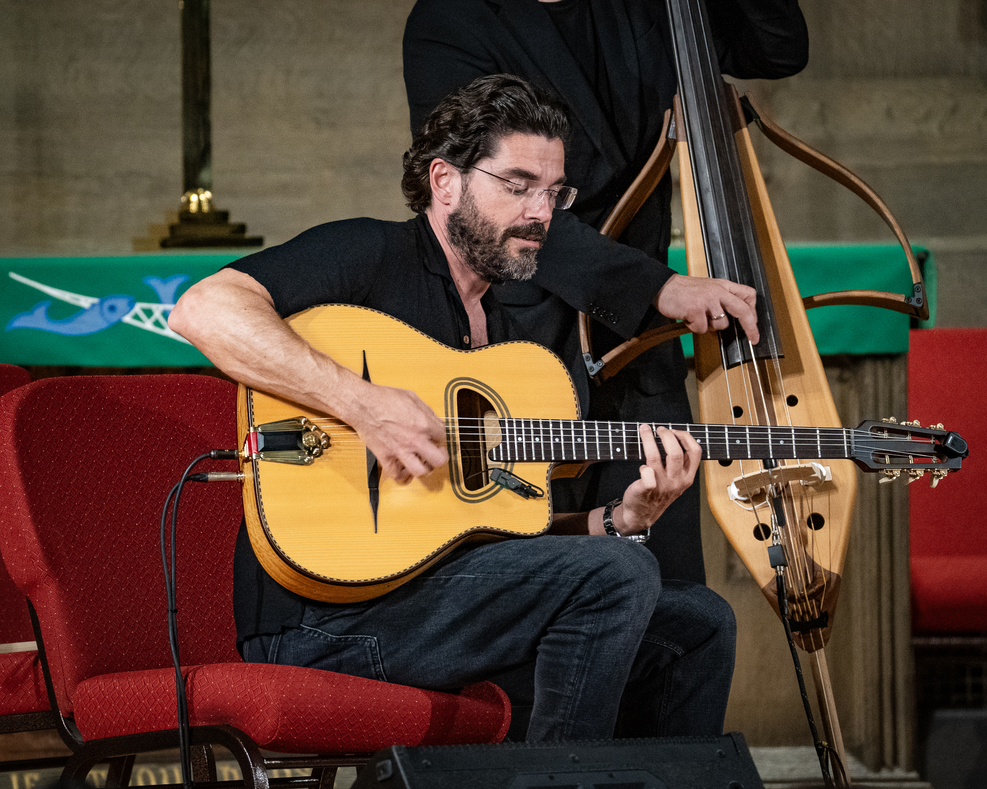 Joscho Stephen Trio at Chicago Temple — jazz photo by Sandra Kozintseva | All About Jazz