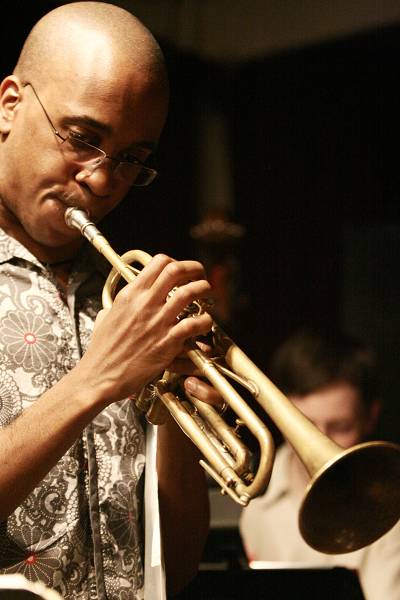 Jonathan Finlayson with "Steve Coleman and the Five Elements" at the Jazz Gallery, Manhattan, New-York, USA, May 2006