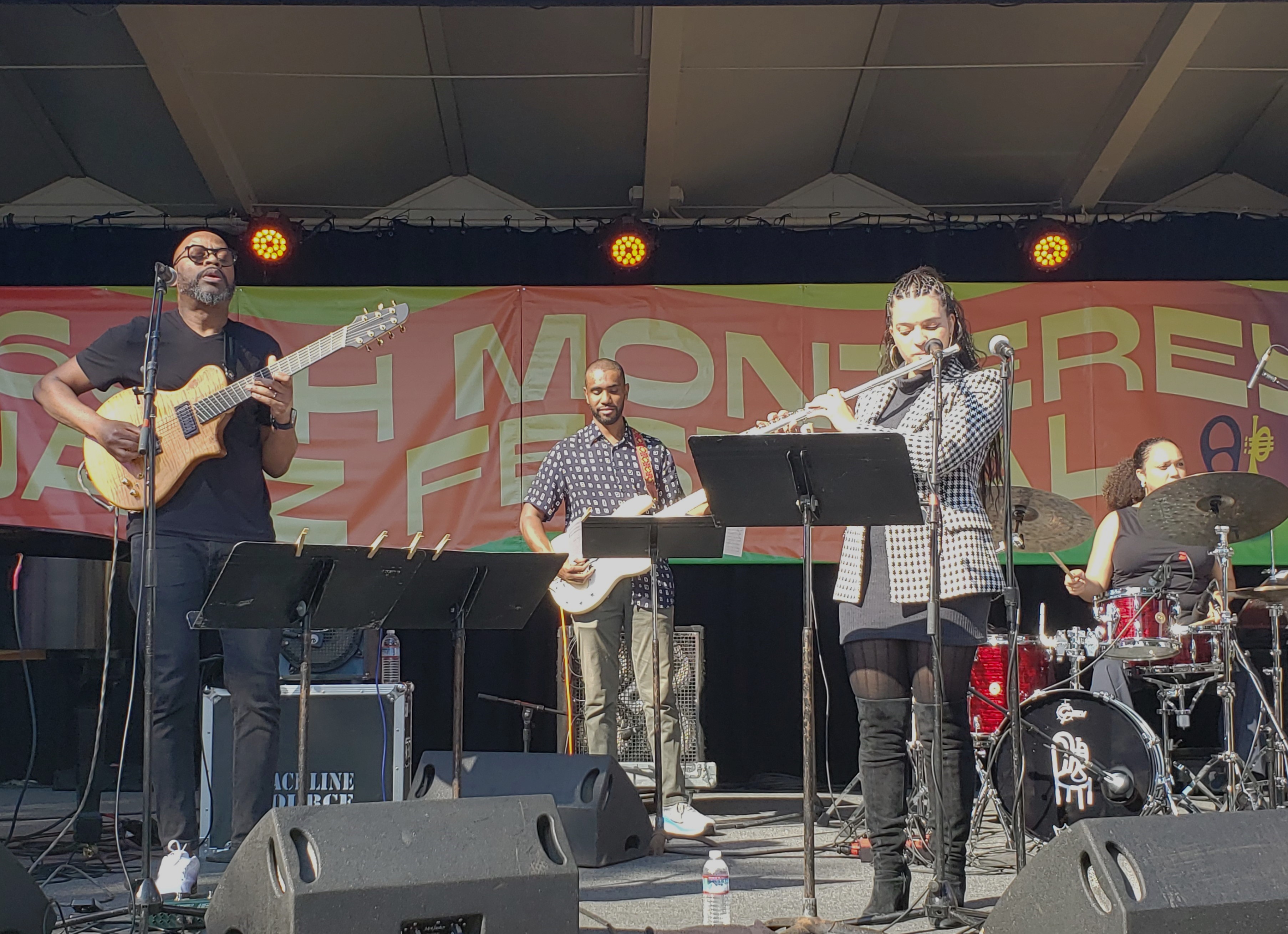 Lionel Lueke and Elena Pinderhughes at Monterey Jazz Festival 2023