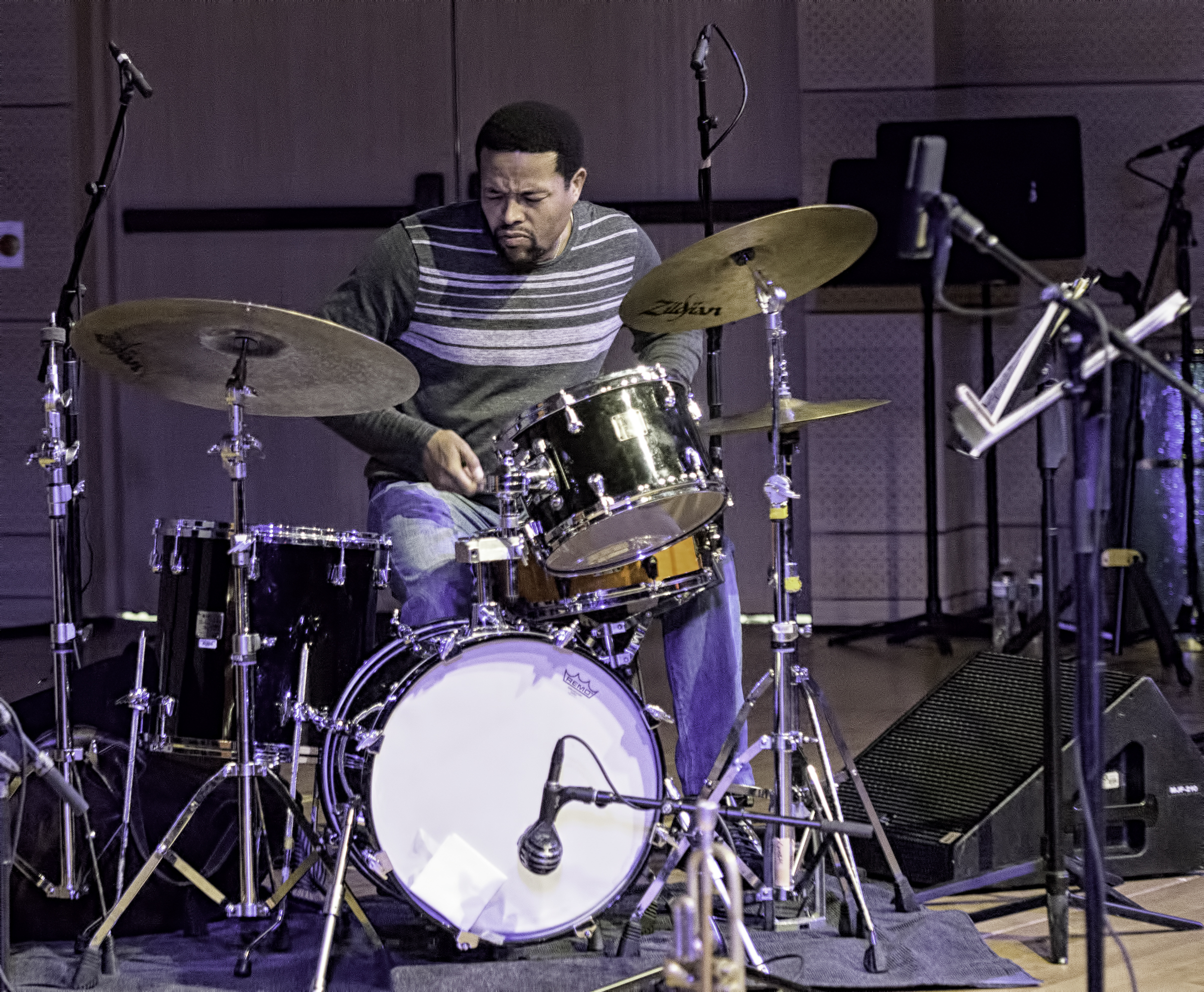 Nasheet Waits with the Avishai Cohen Quartet At The NYC Winter Jazzfest 2016