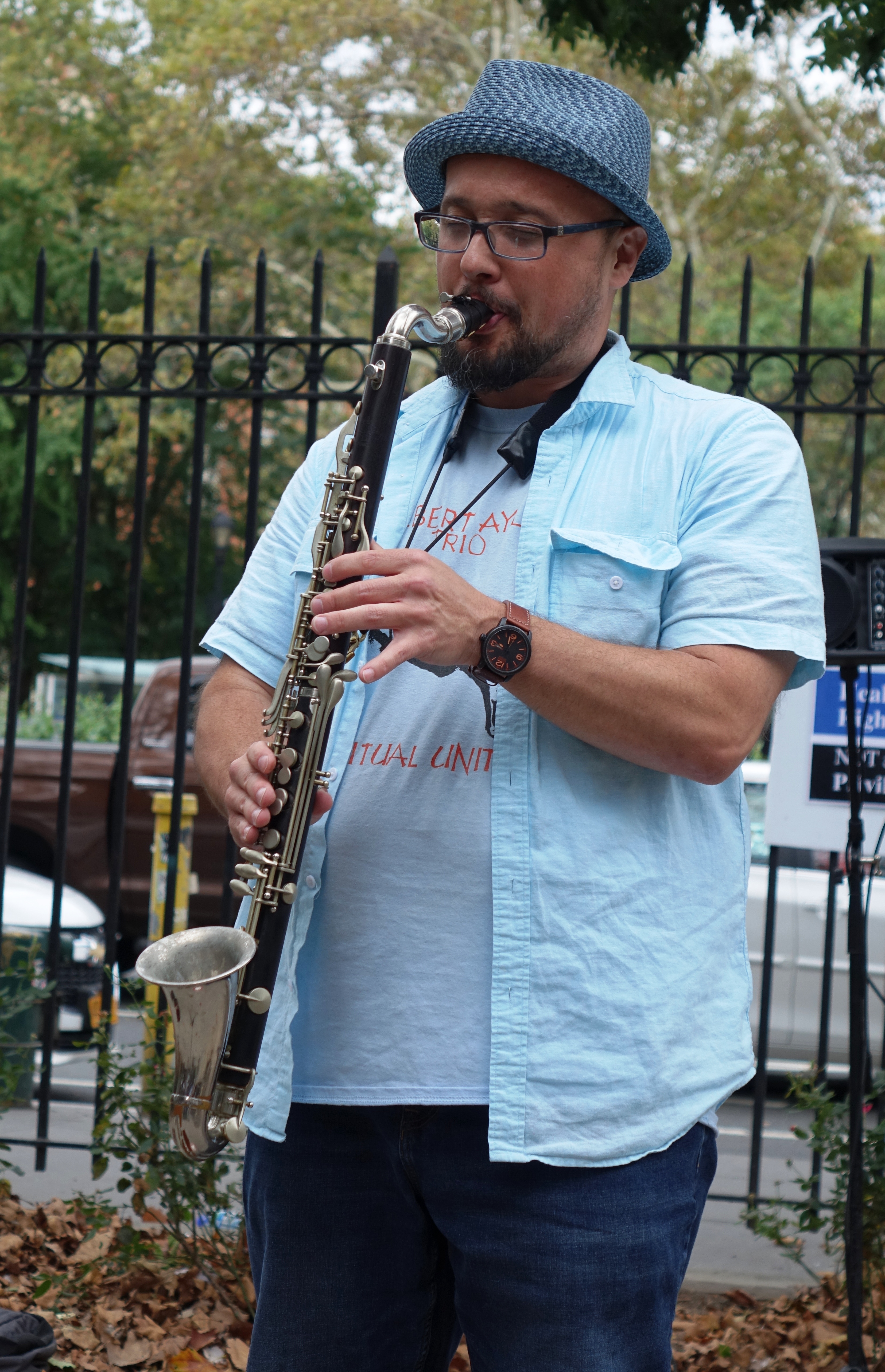 Matt Lavelle at First Street Green, NYC in September 2017