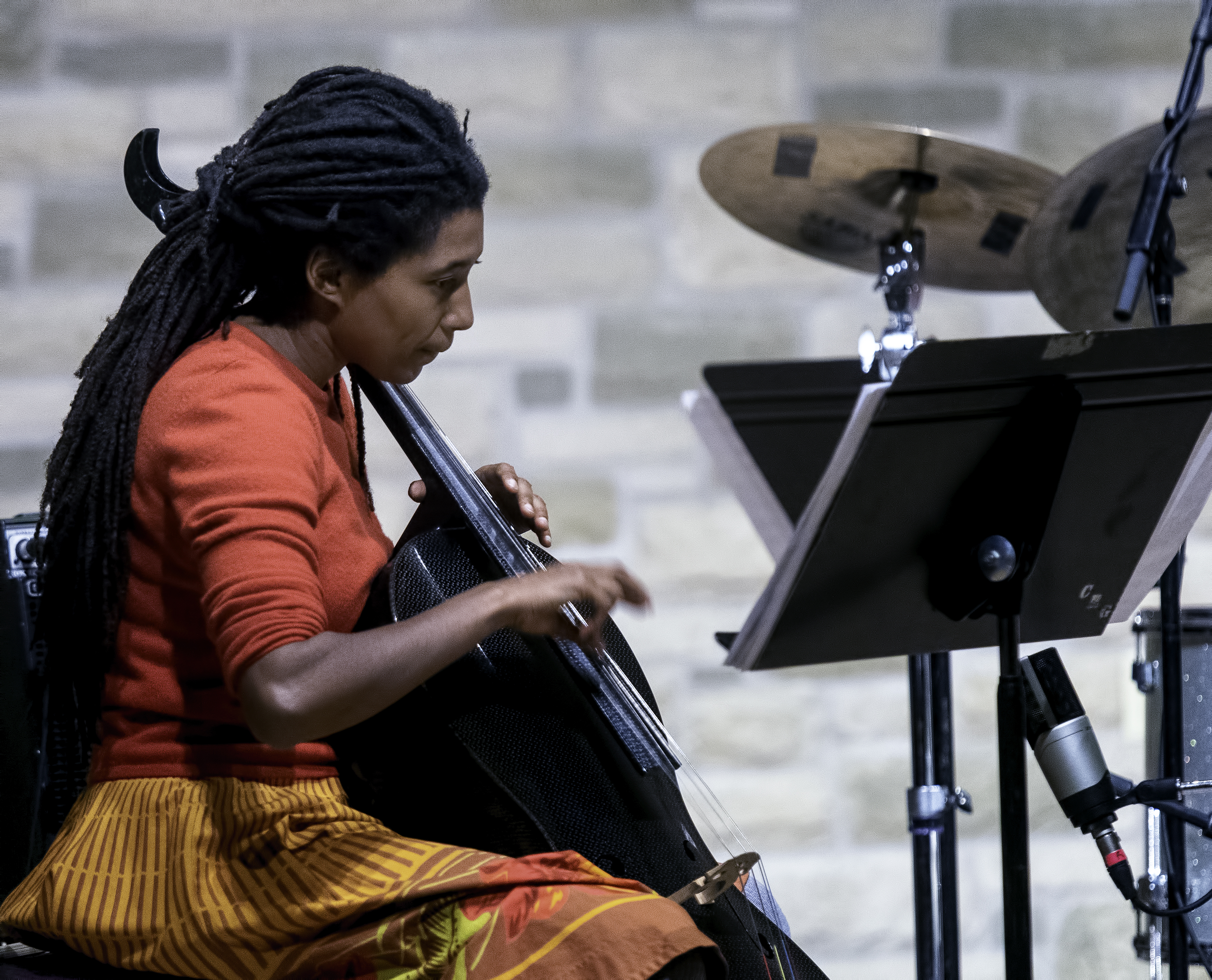 Tomeka Reid with Tomas Fujiwara's 7 Poets Trio at the Guelph Jazz Festival 2019 