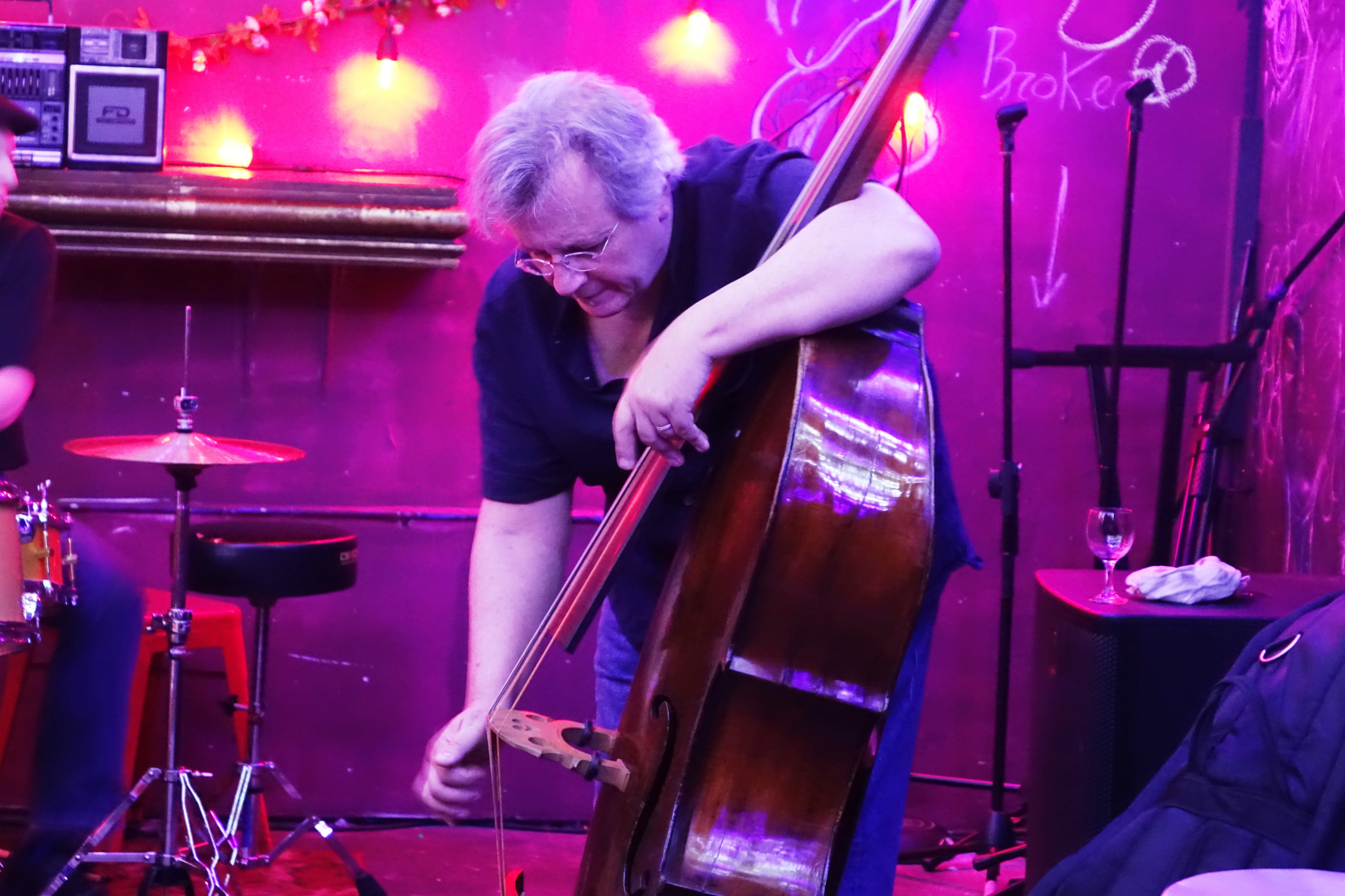 Michael Bisio at the Bushwick Public House, Brooklyn in May 2018