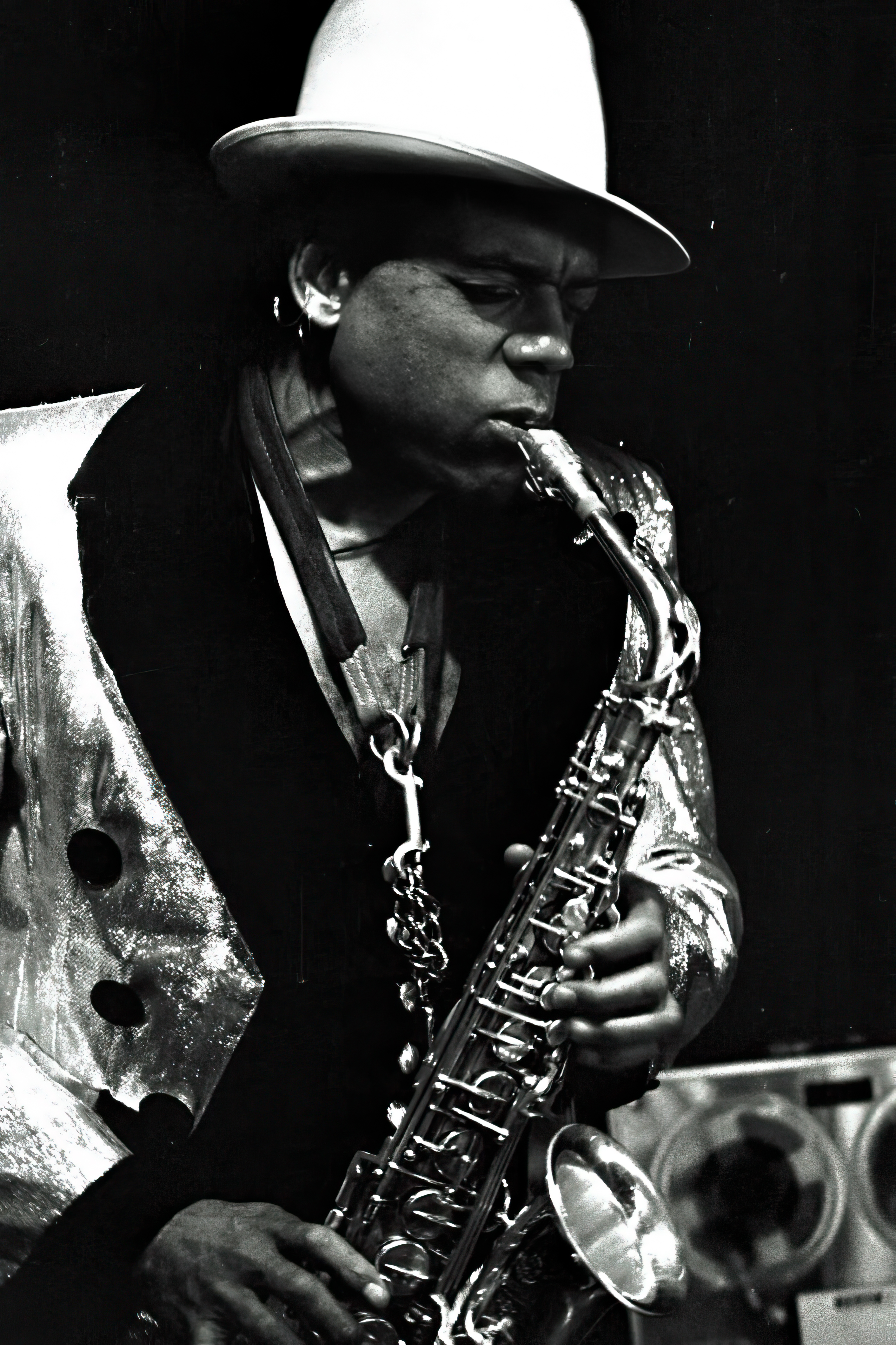 Julius Hemphill perform “Roi Boyé and the Gotham Minstrels,” at the Tin Palace (1977) — jazz photo by Dave Kaufman | All About Jazz