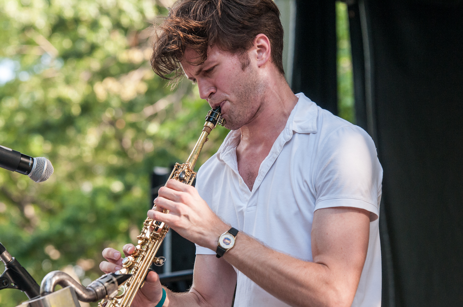 Aaron Kruziki with Andy Milne's Dapp Theory at the Charlie Parker Jazz Festival 2012