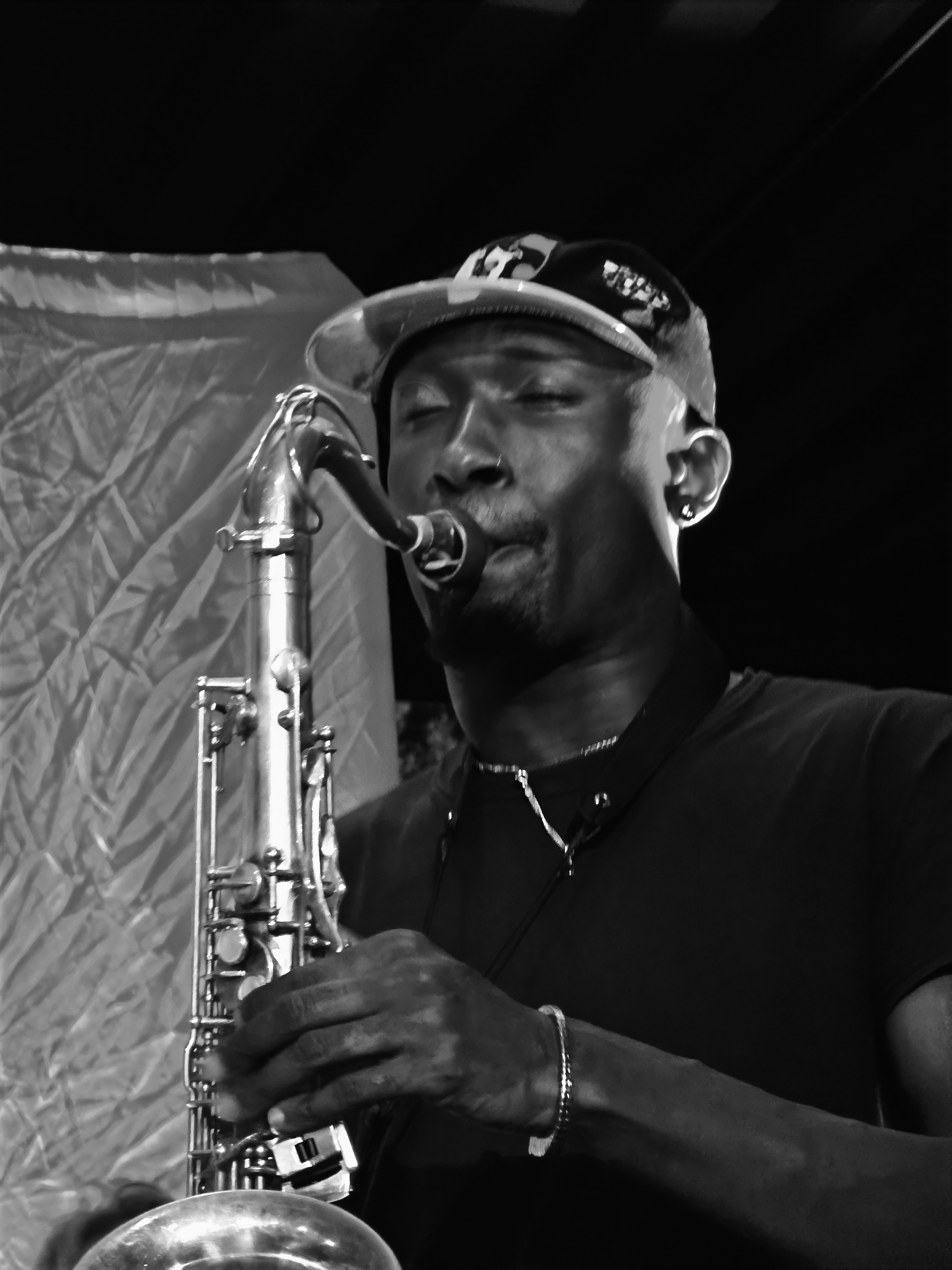 Isaiah Collier jamming at Kroa, Moldejazz 2026 — jazz photo by Daniel Mège | All About Jazz