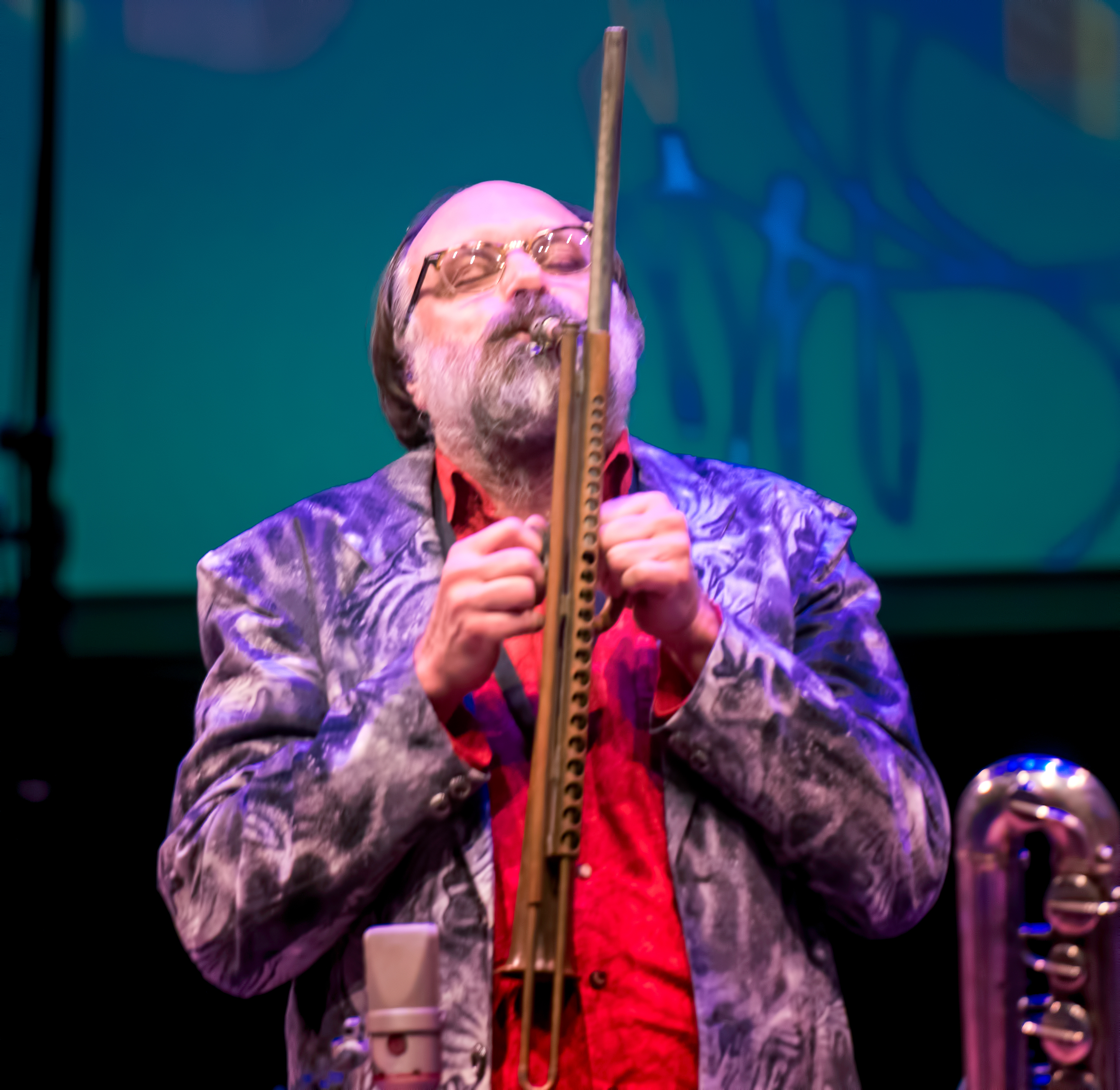 Scott Robinson with the Space Trio At the Vision Festival 2018