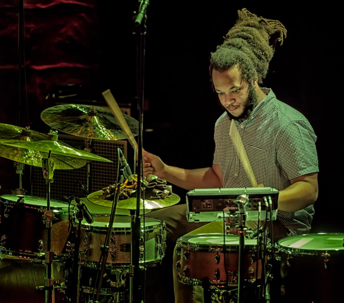 Corey Fonville with Christian Scott at the Montreal International Jazz Festival 2016Christian Scott at the Montreal International Jazz Festival 2016