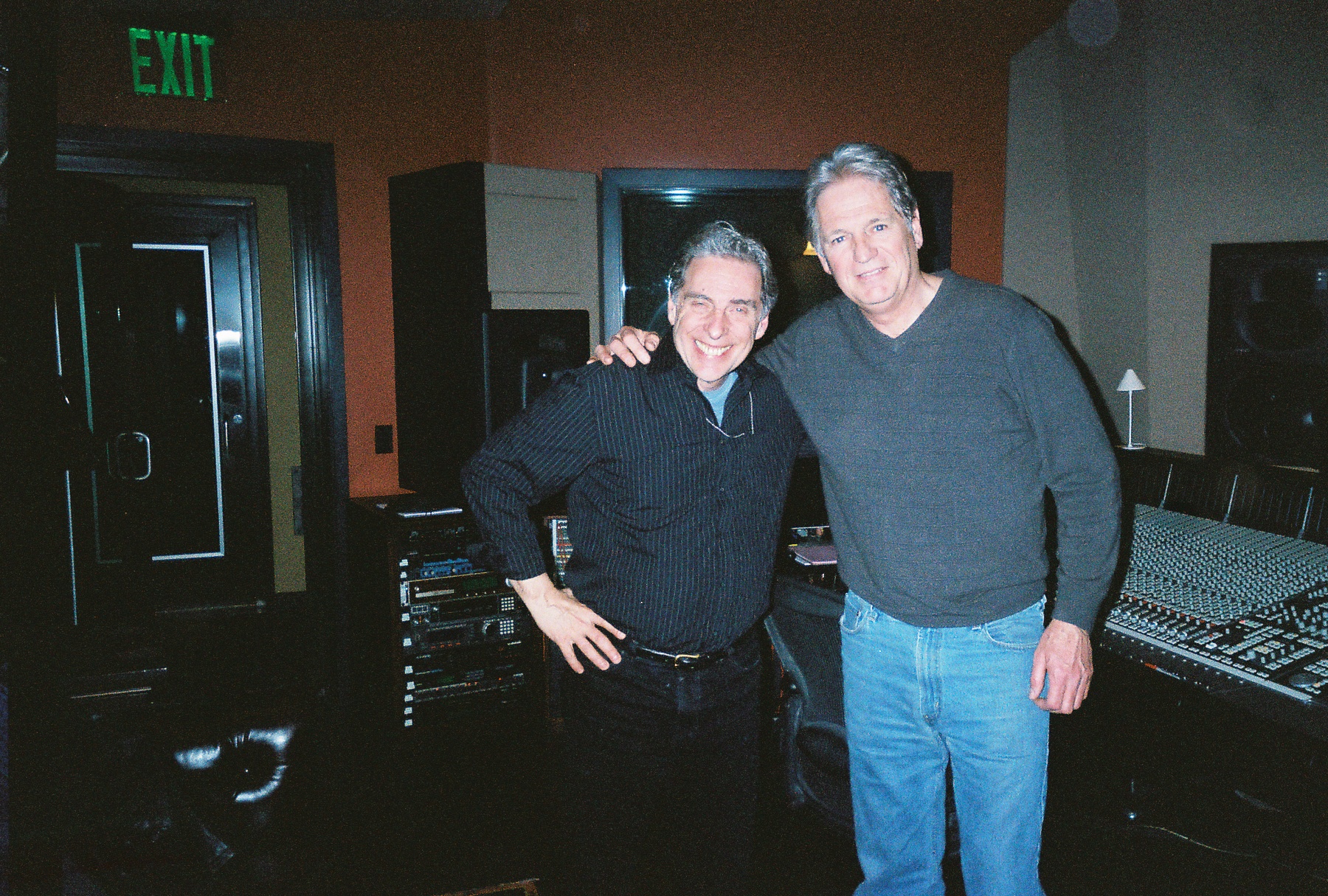 Drummer Mike Clark & Producer Jerry Stucker on a Tony Adamo Recording Session