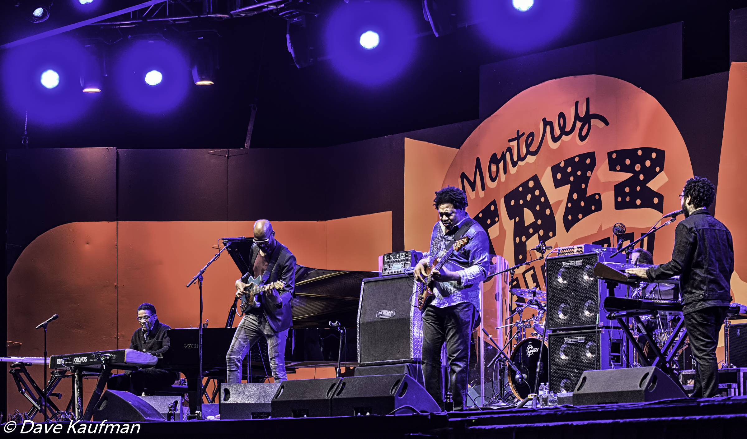 Herbie Hancock, Lionel Loueke, James Genus and Terrace Martin at the Monterey Jazz Festival