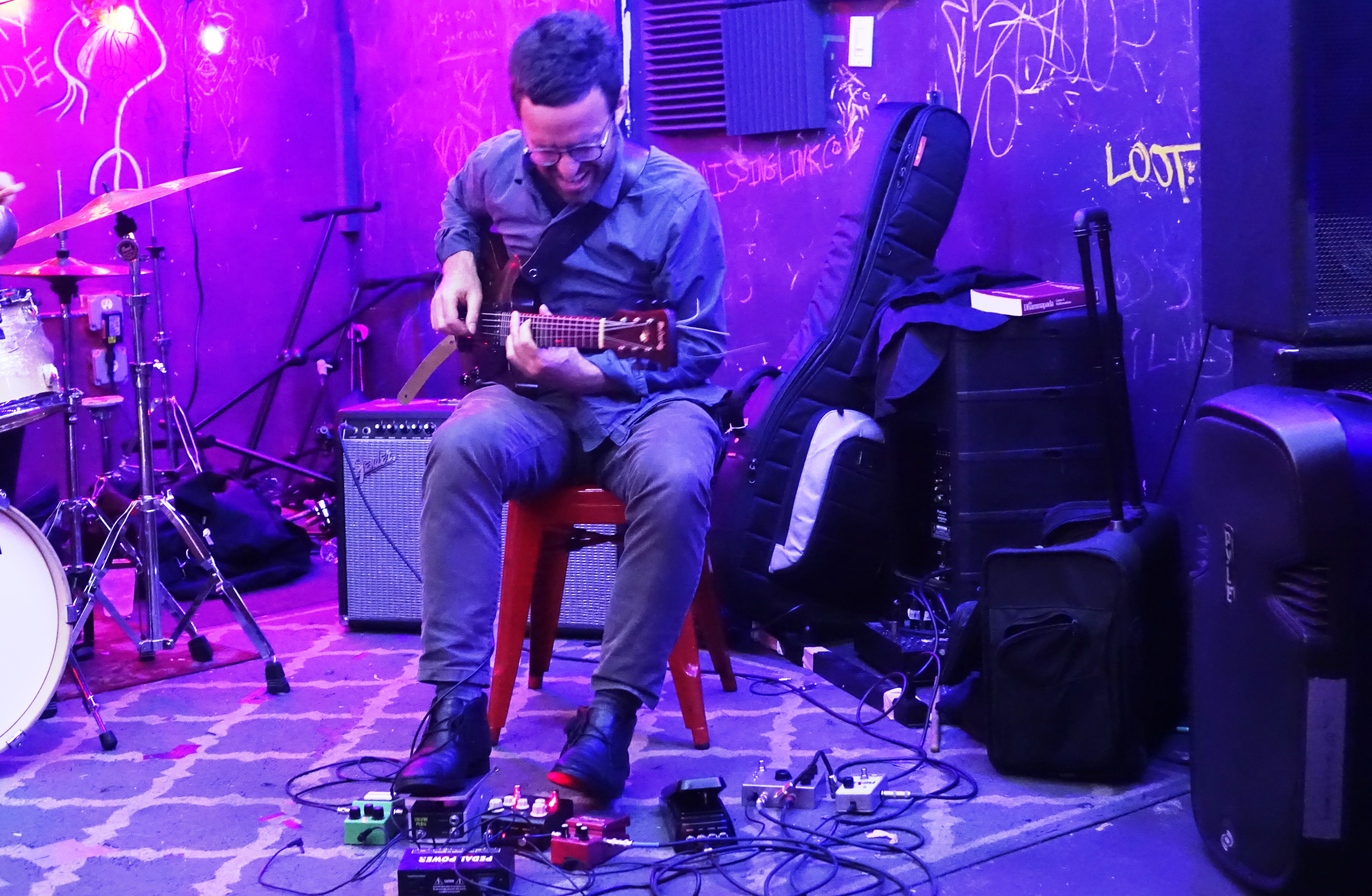 Todd Neufeld at the Bushwick Public House, Brooklyn in June 2019