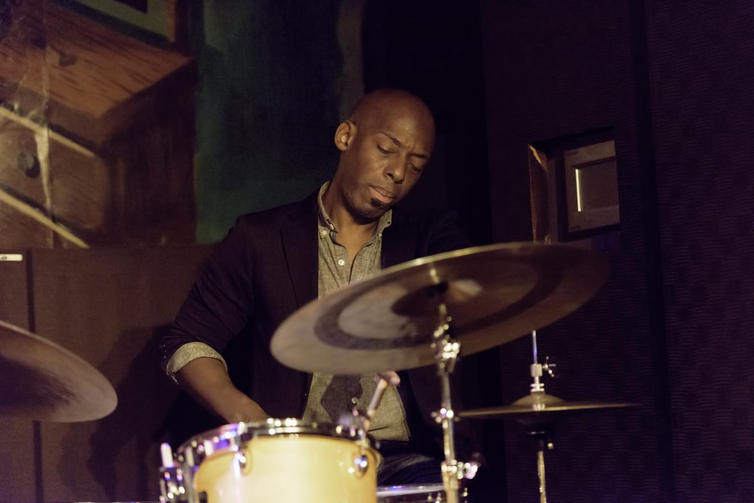 E.J. Strickland with Brandee Younger at Minton's in Harlem