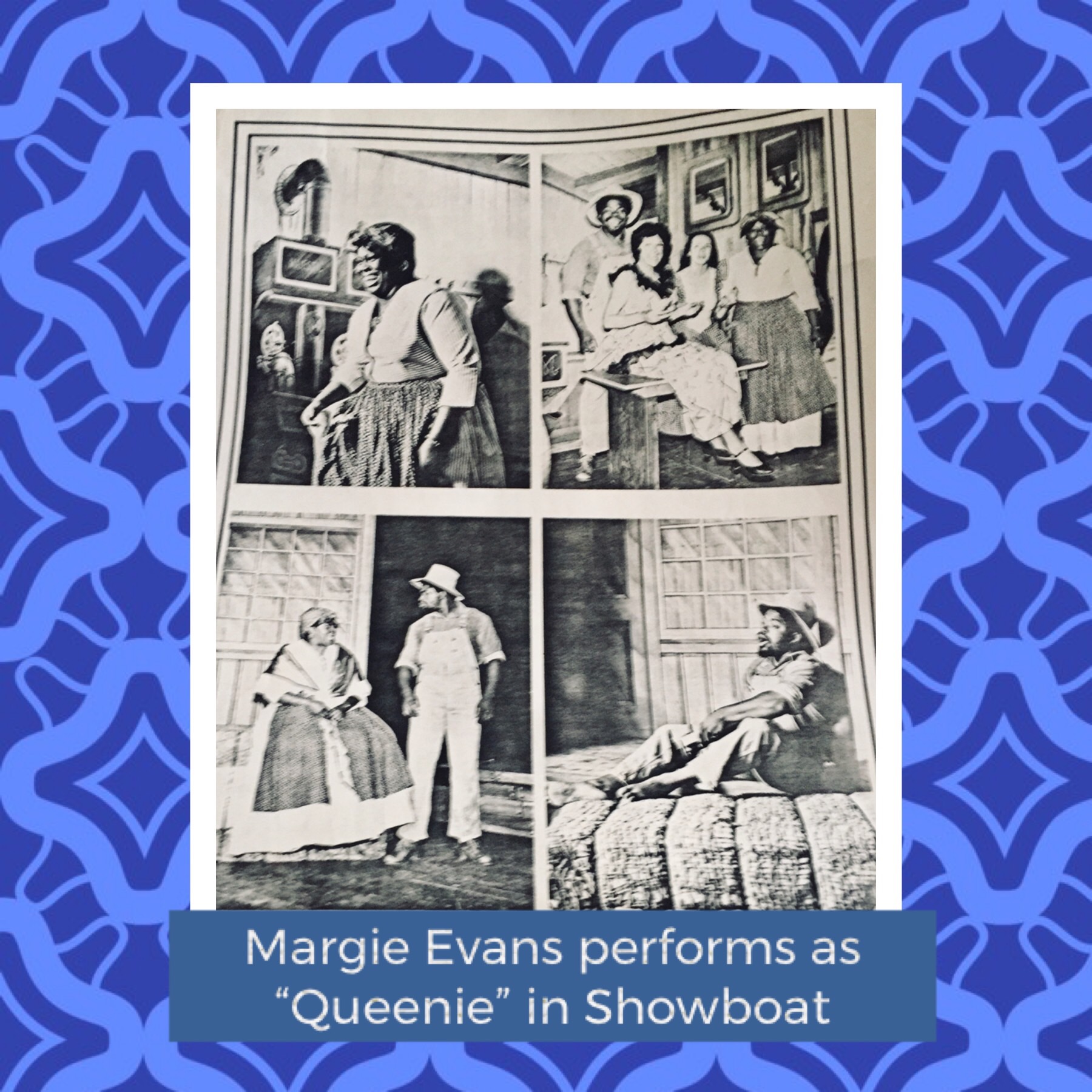 Margie Evans performs as “Queenie” in the musical “Showboat”