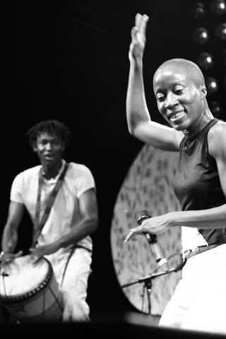 Rokia Traore at Parc la Grange, Musiques En Ete, Geneva, Switzerland,2005