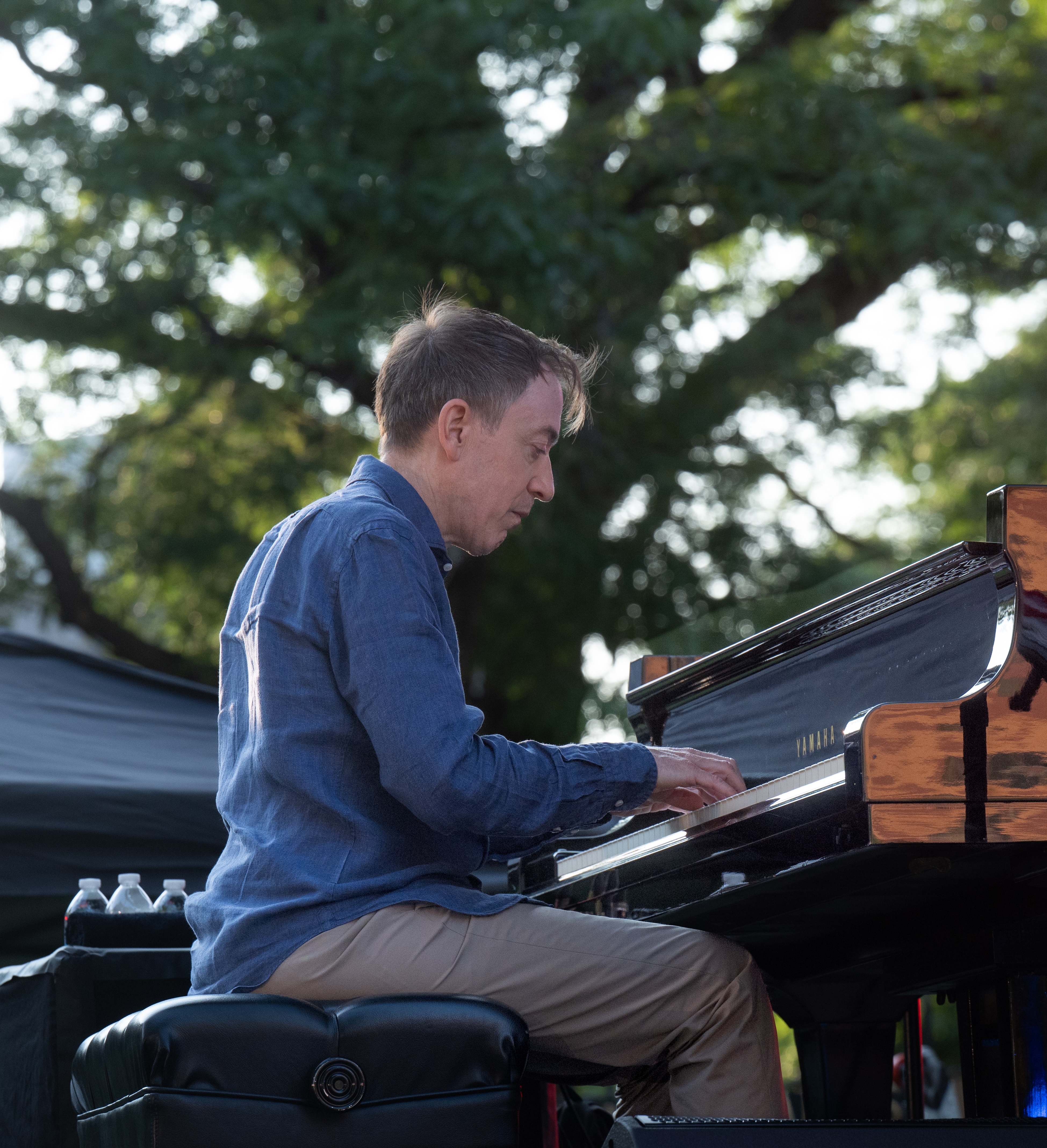Geoffrey Keezer with the Branford Marsalis Quartet at the Downtown Jamaica Riddim & Jazz Festival — jazz photo by Dave Kaufman | All About Jazz
