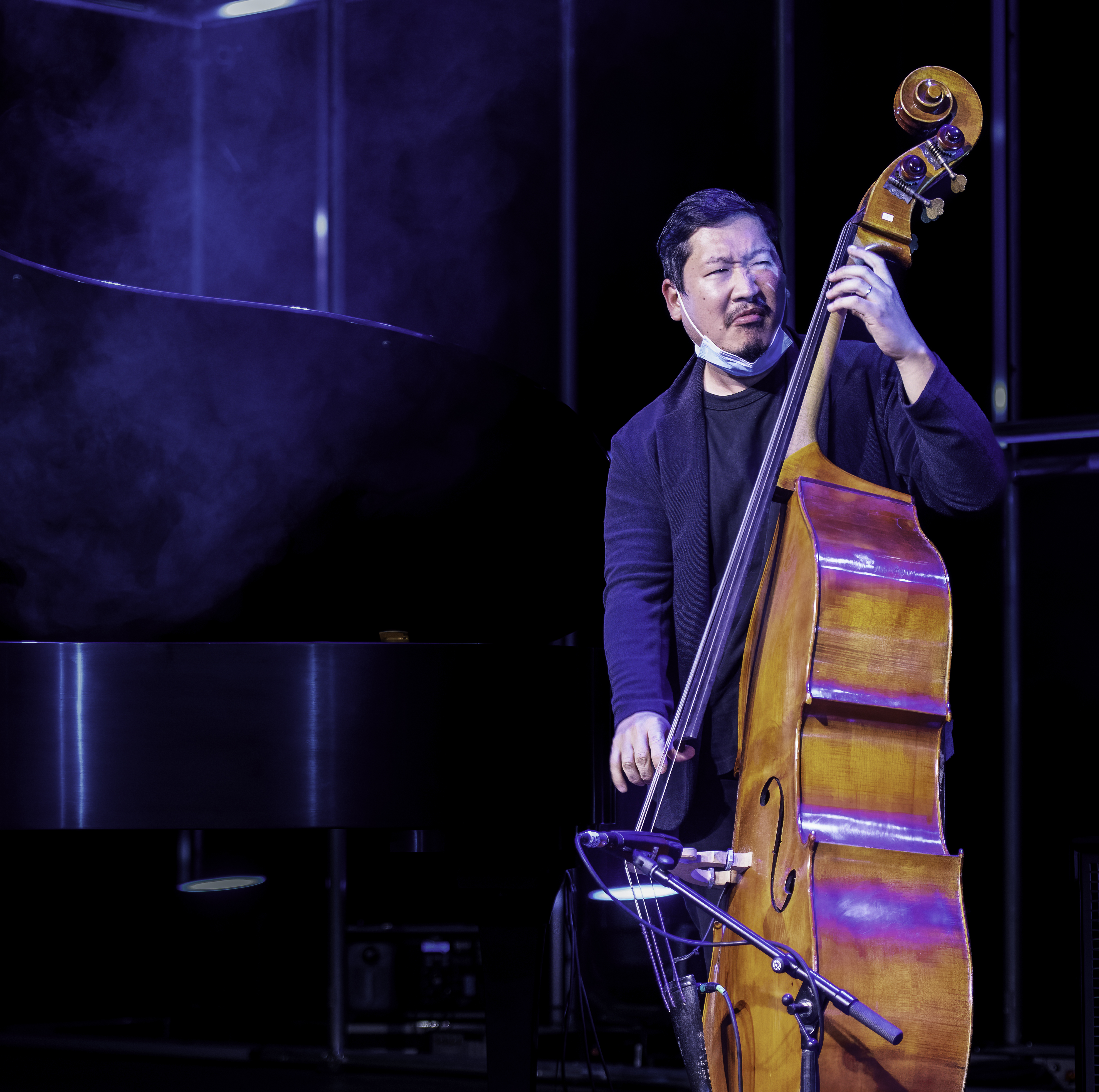 Yasushi Nakamura with the Christian Sands Trio at the Montreal Jazz Festival 2022