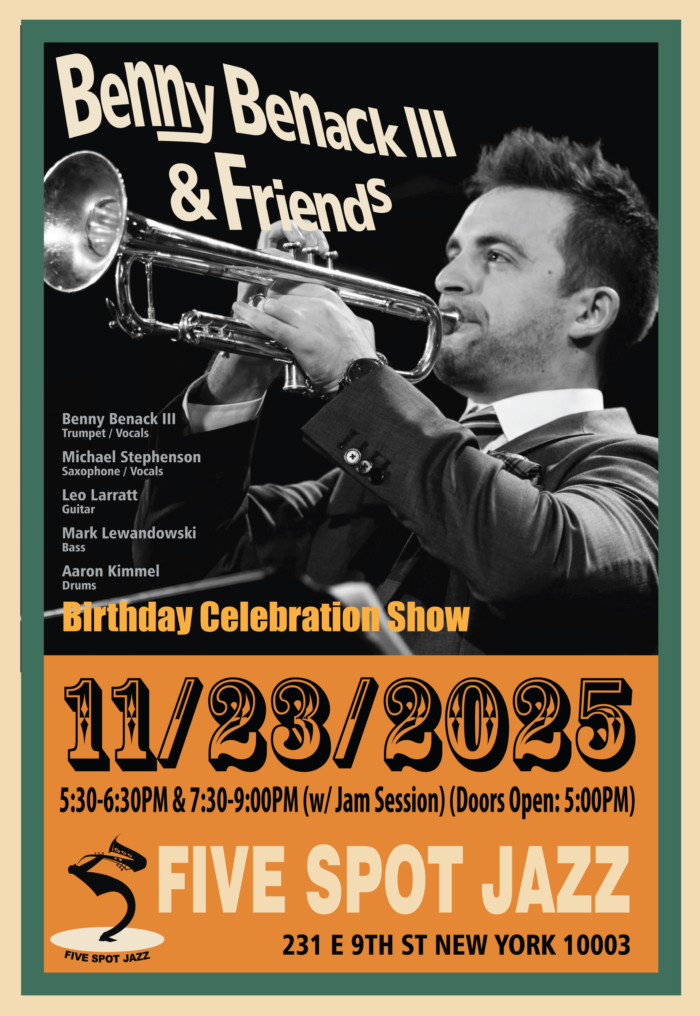 [benny Benack III & Friends ] Birthday Celebration Show