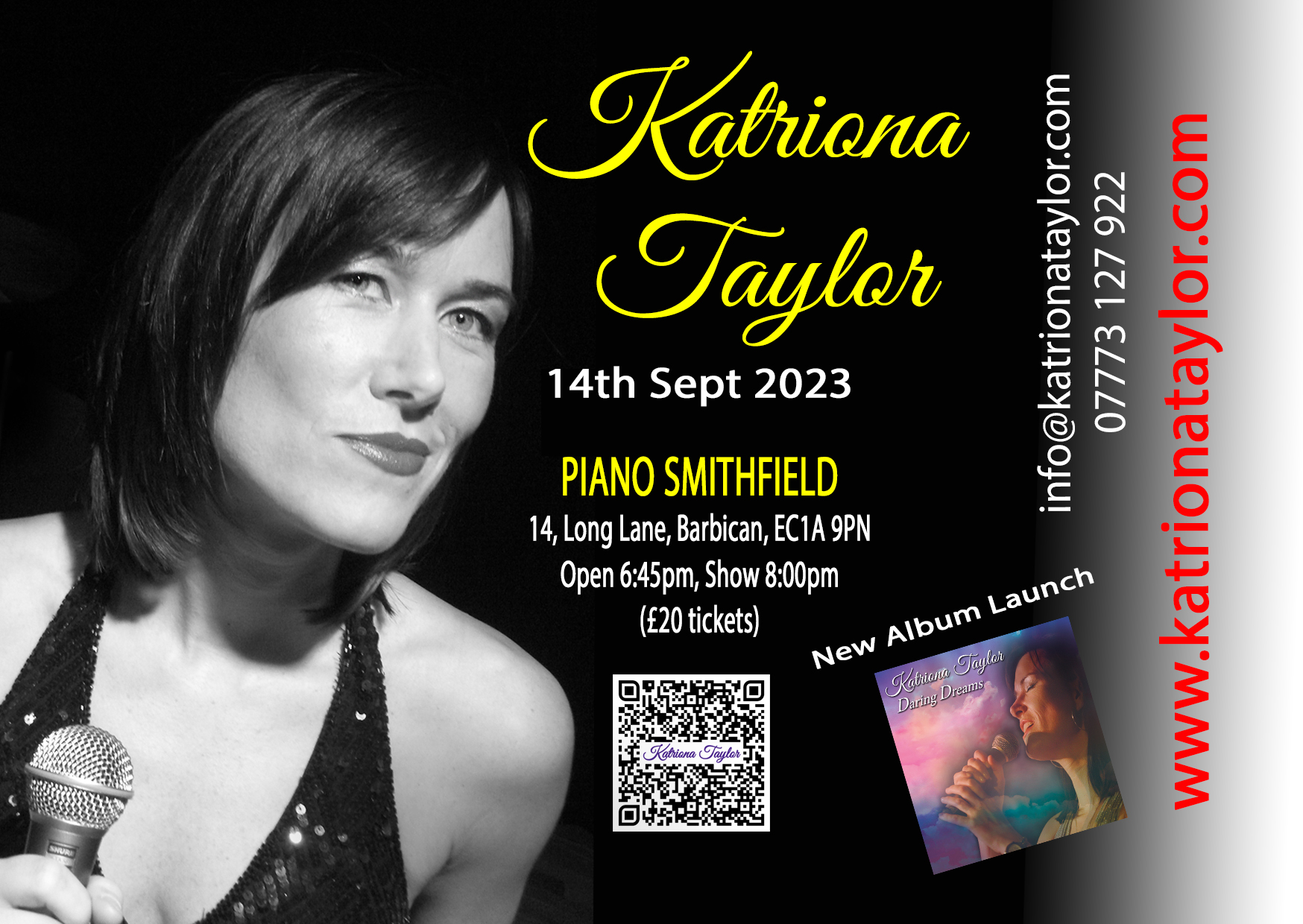 Katriona Taylor - Piano Smithfield - New Album Launch "daring Dreams"