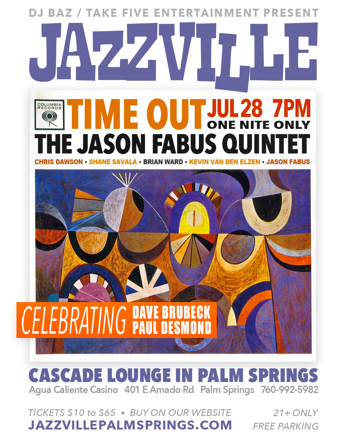 Jason Fabus Quintet - Brubeck/desmond Tribute