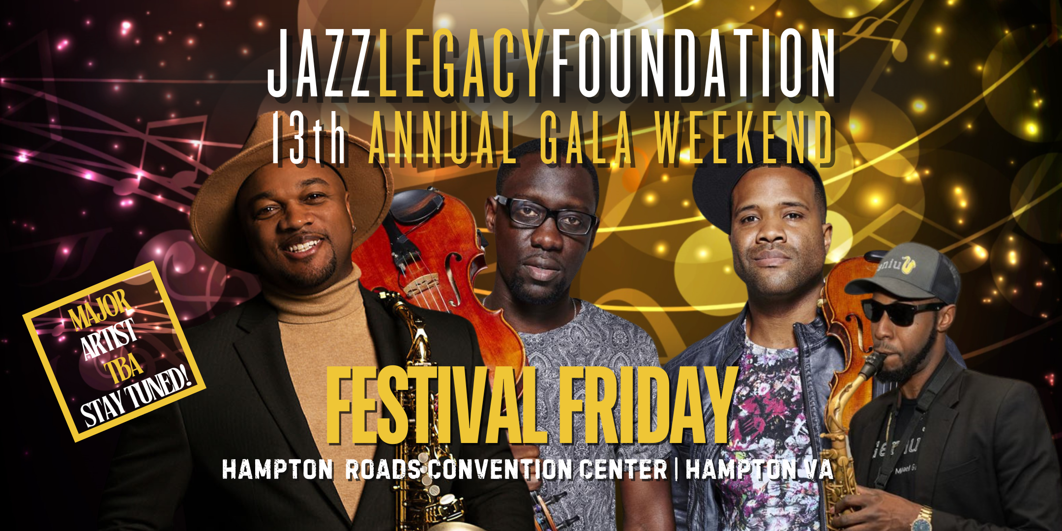 Festival Friday - Black Violin | Marcus Anderson | More Genius Experience Feat. Michael Giamille | More Tba