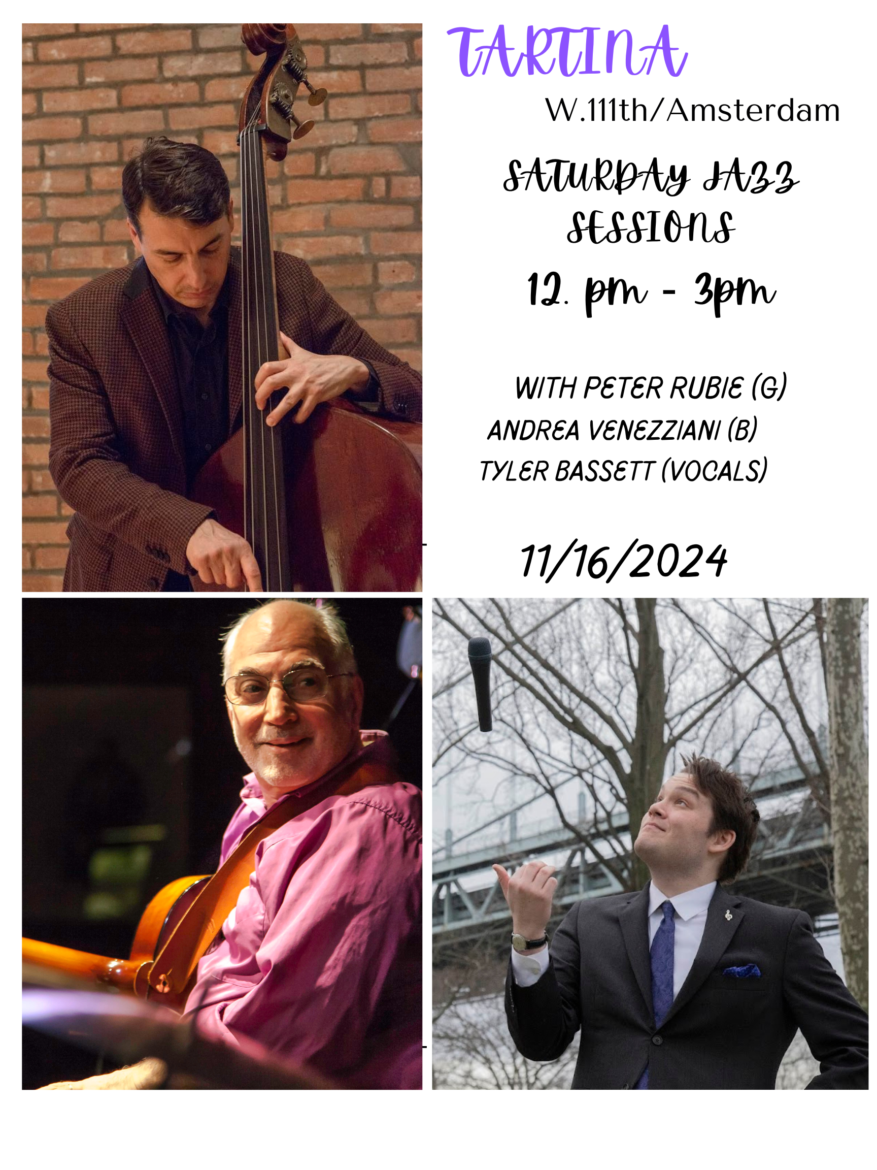 Tartina Saturday Jazz Sessions