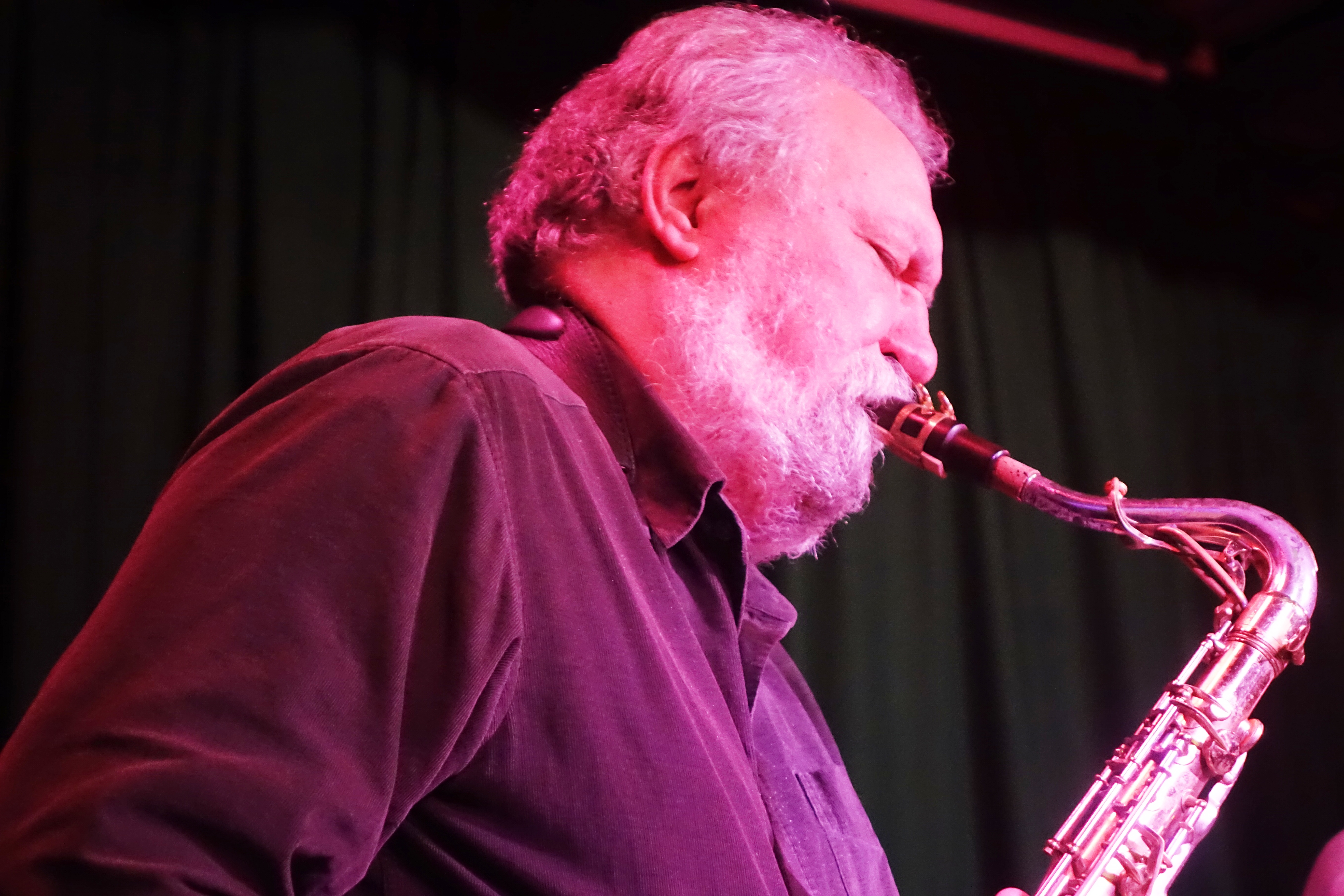 Evan Parker at the Vortex, London in December 2018