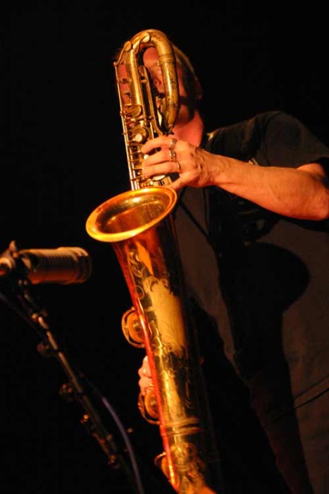Mats Gustafsson with "The Thing" at Amr, Sud Des Alpes, Geneva, Switzerland, 2004