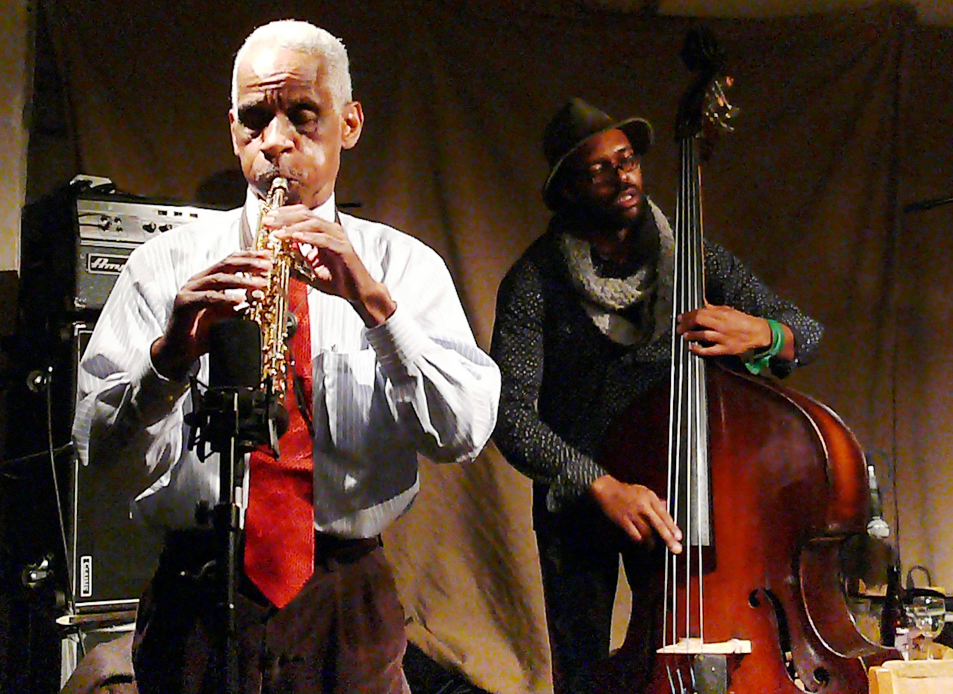 Roscoe Mitchell and Junius Paul at Cafe Oto, London in February 2017