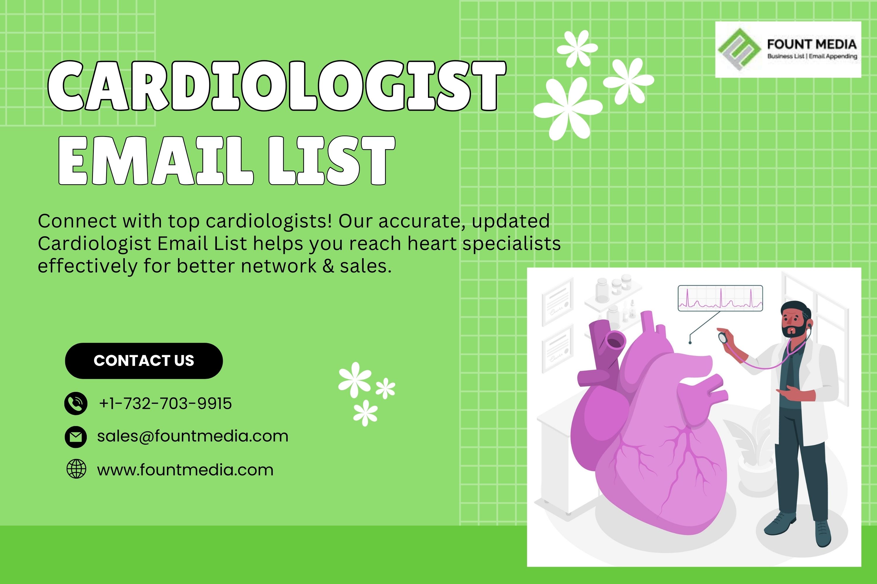 Cardiologist Email List | 100% Human-Verified Database - FountMedia
