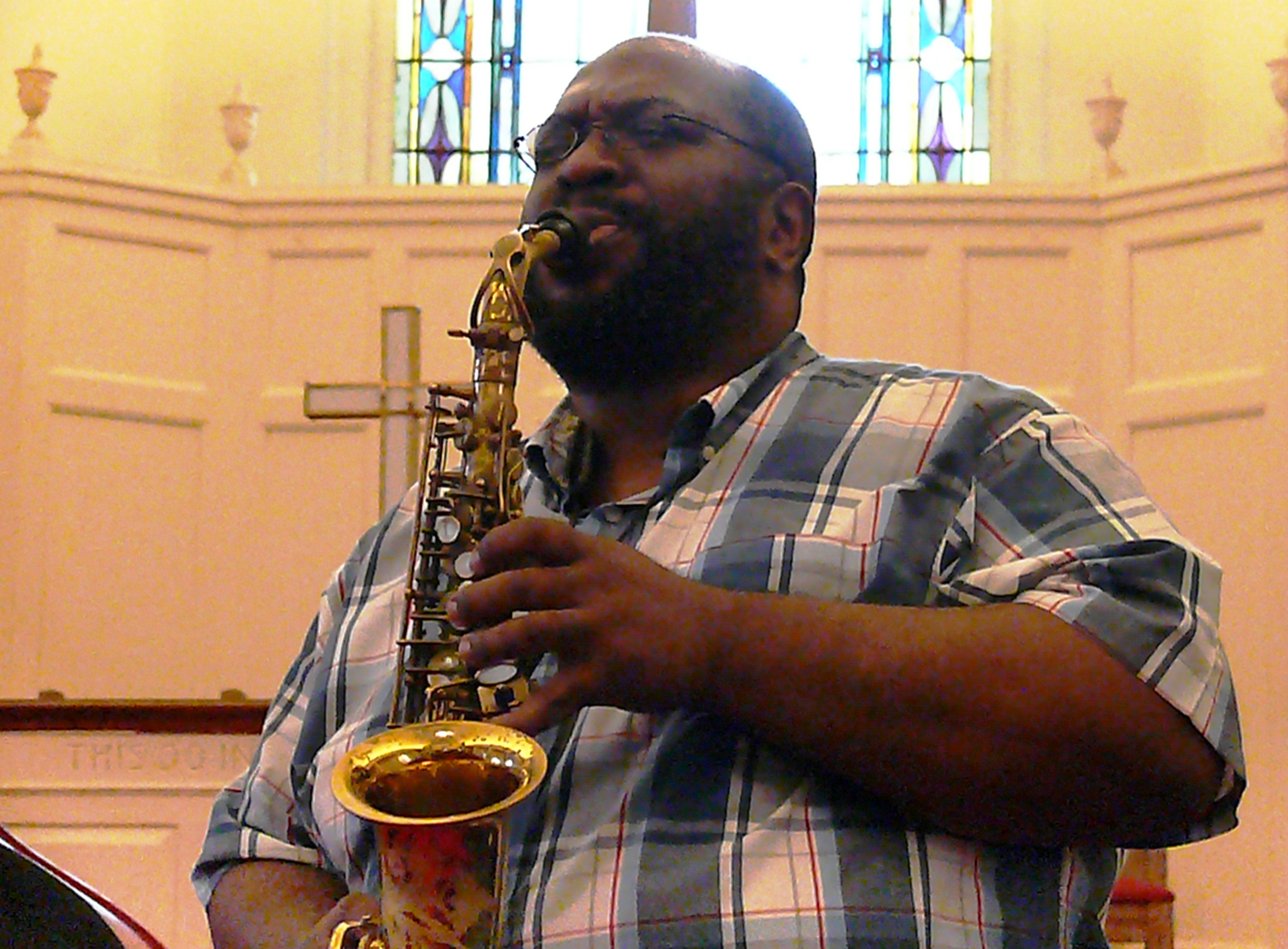 Darius Jones at Rendall Memorial Presbyterian Church, Harlem, NYC in October 2016