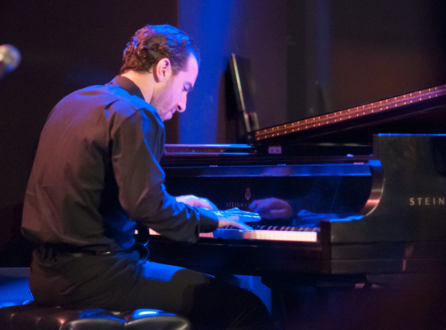 Aaron Goldberg with Magos Herrera Sextet at Dizzy's