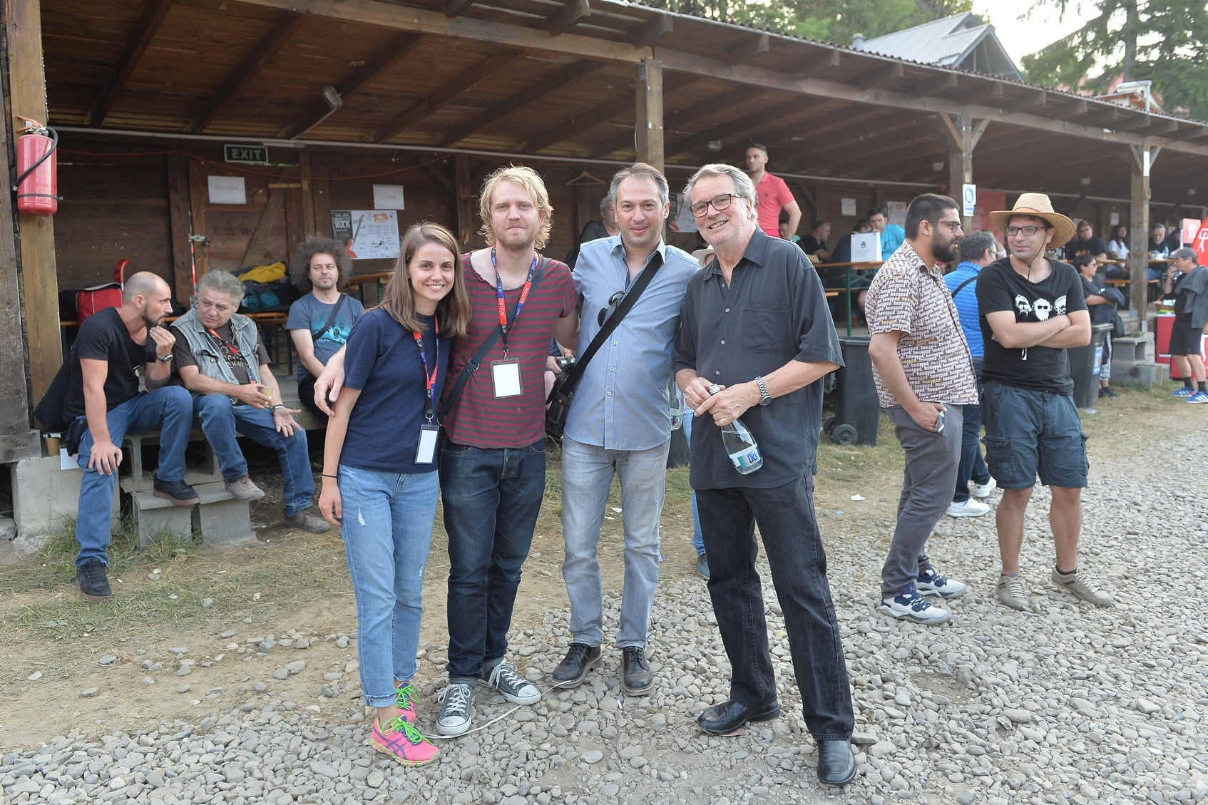 Simona Giura, Jon Falt, Nenad Georgievski and Bobo Stenson in audience at Garana Jazz Festival 2017