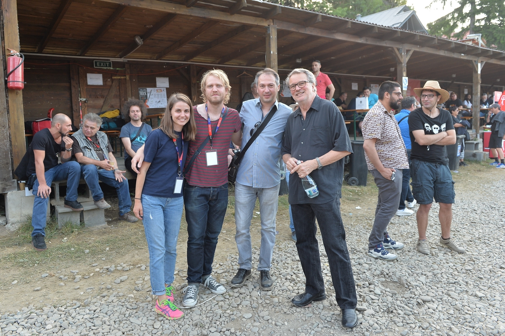 Simona Giura, Jon Falt, Nenad Georgievski and  Bobo Stenson in audience  at Garana Jazz Festival 2017