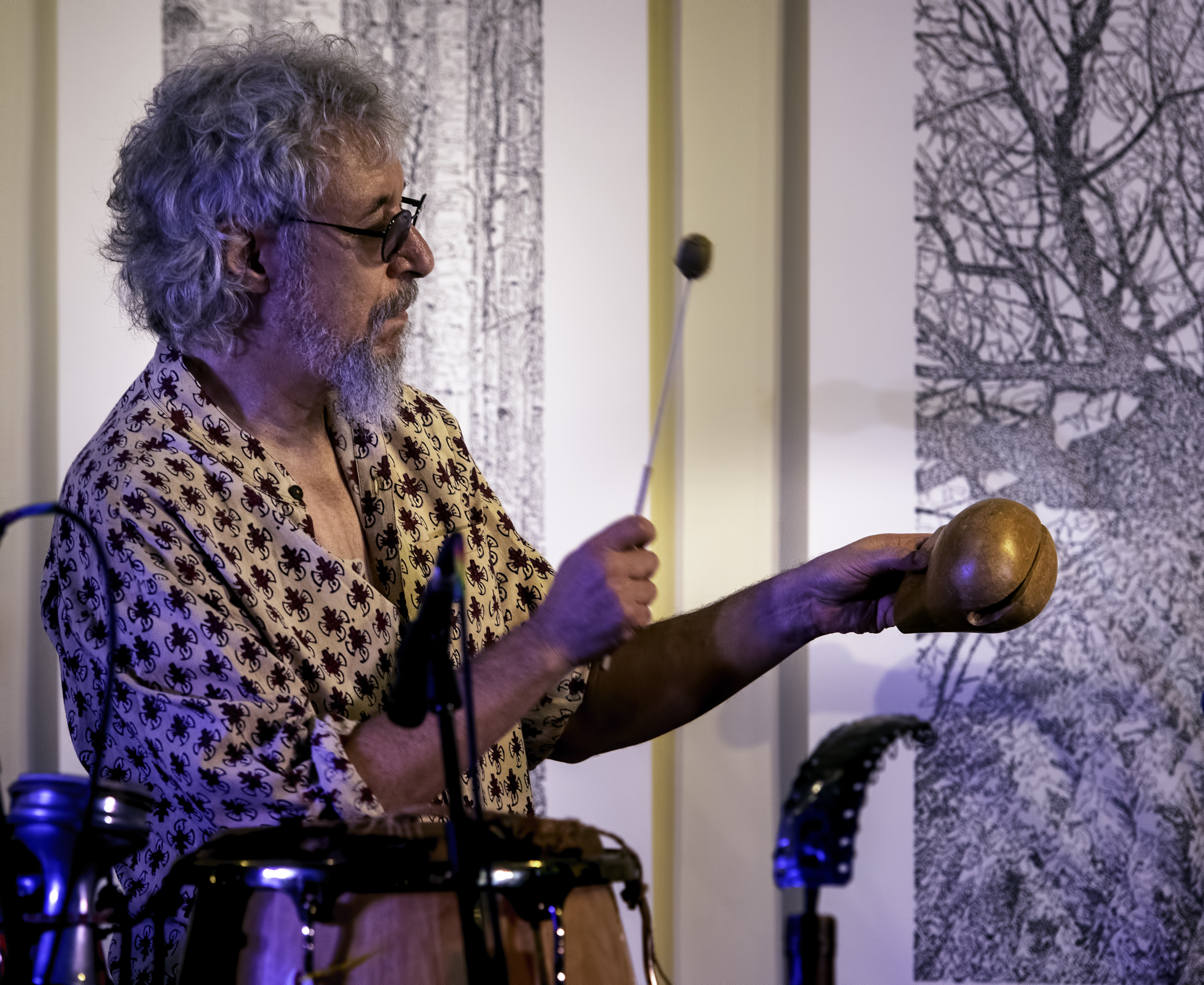 Adam Rudolph with Karuna at the Guelph Jazz Festival 2019