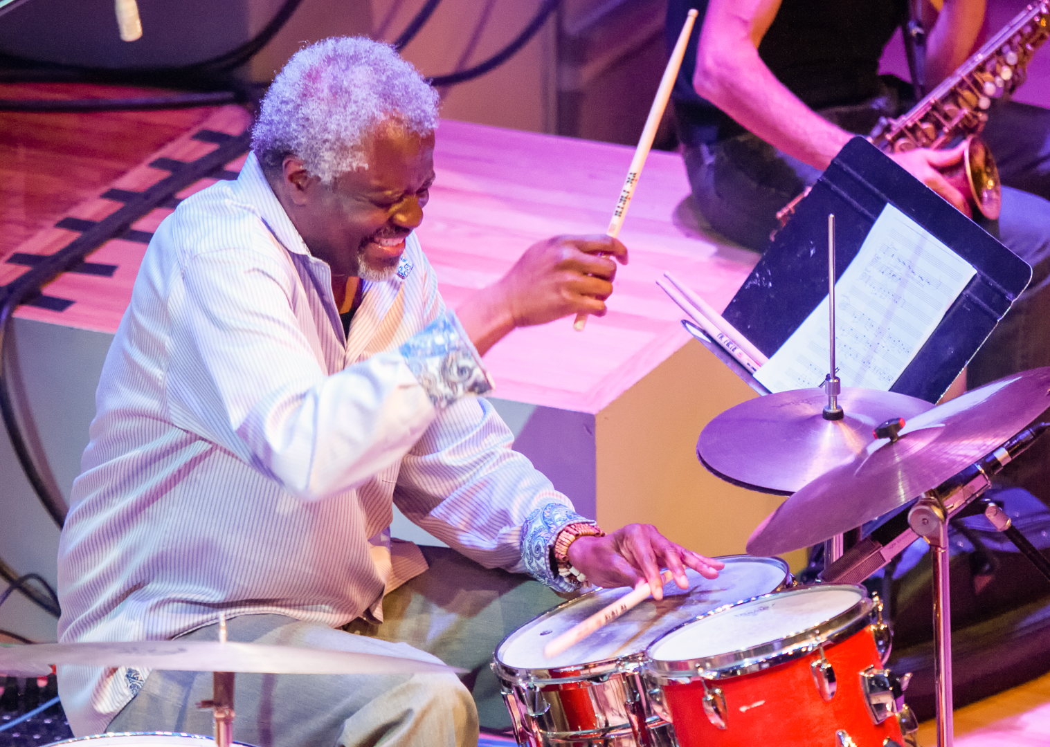 Michael t.a. thompson with the steve swell quintet at the vision festival 2012