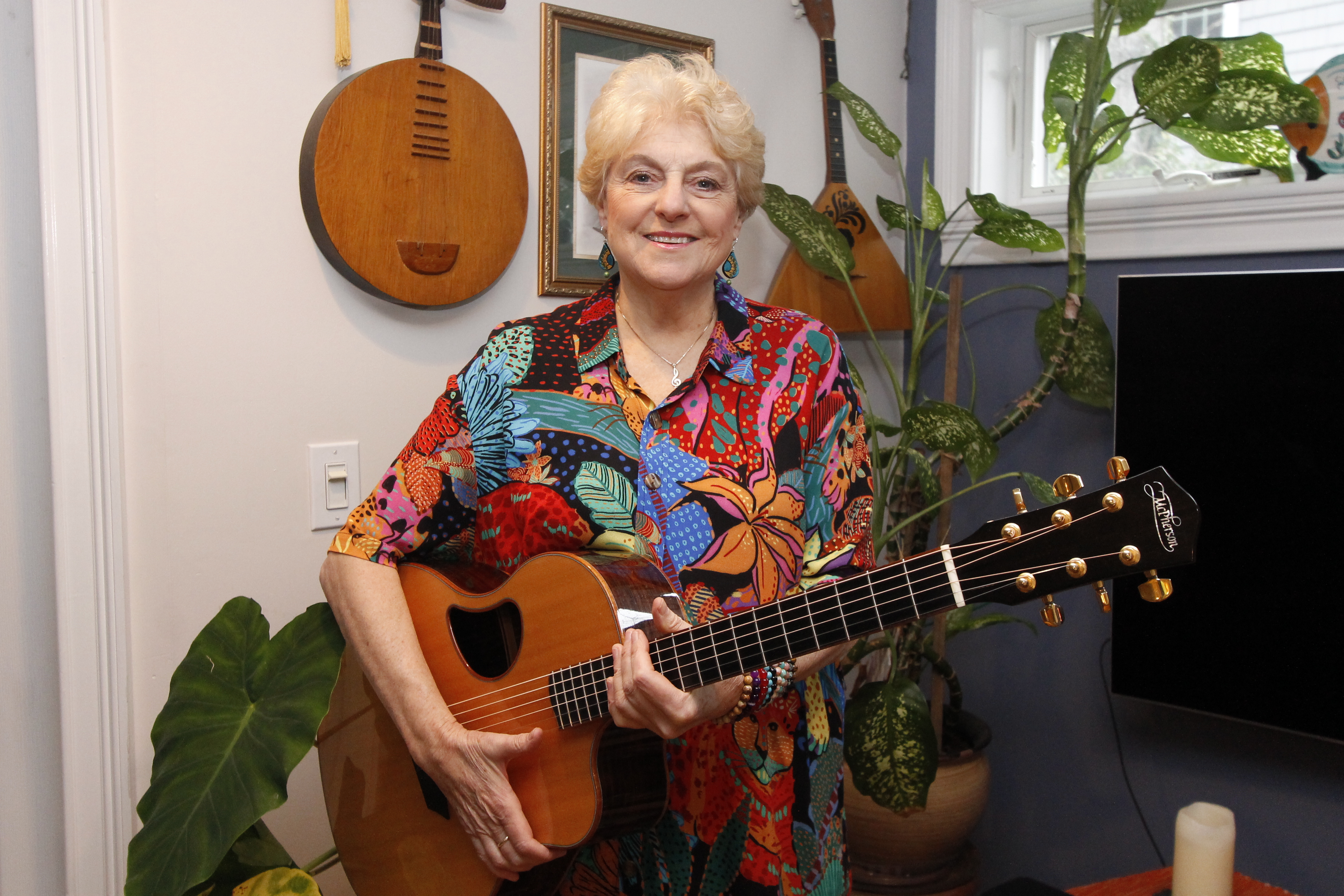 Marla at home with McPherson Guitar