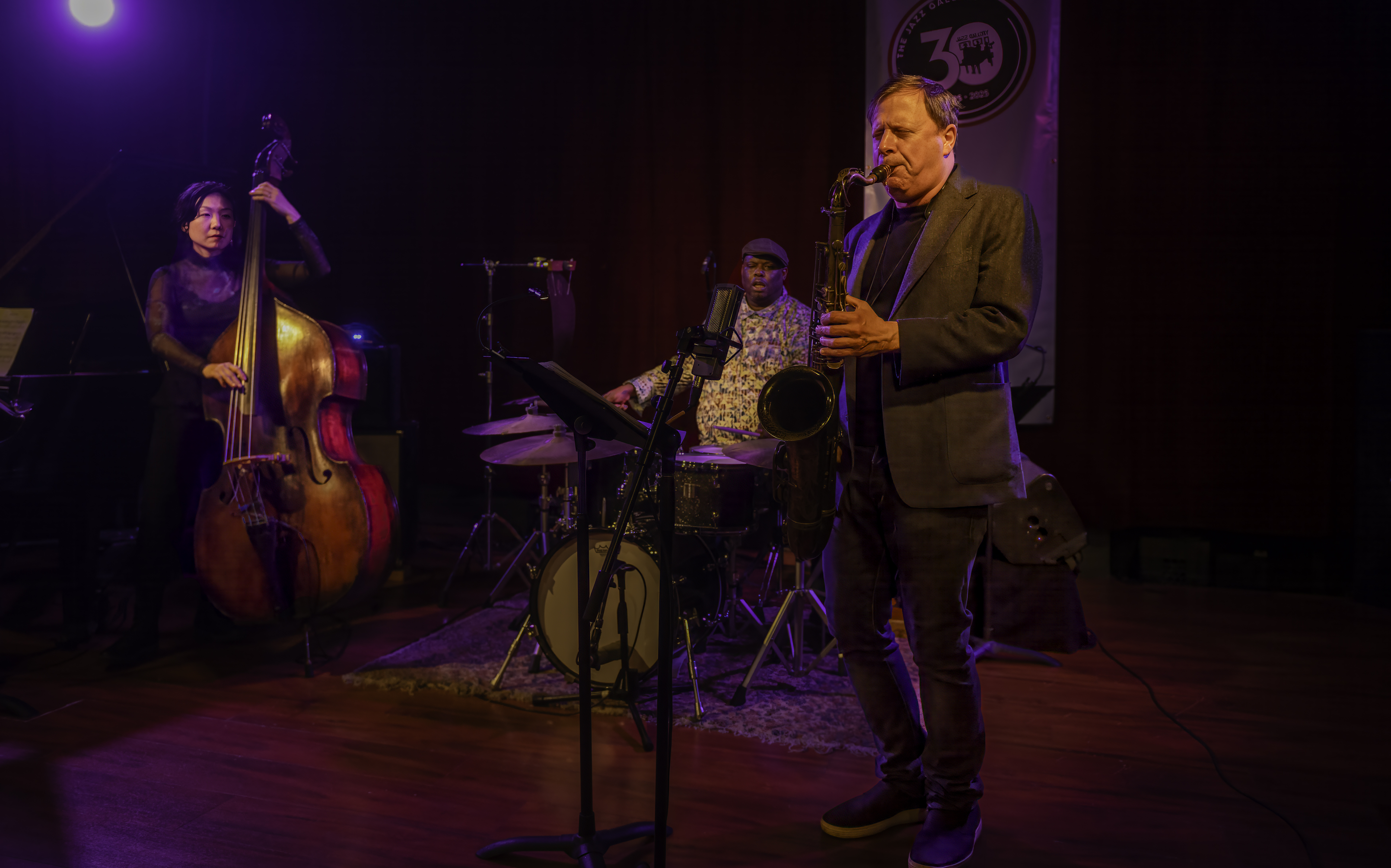 Linda May Han Oh, Johnathan Blake and Chris Potter with with Trion at the Jazz Gallery