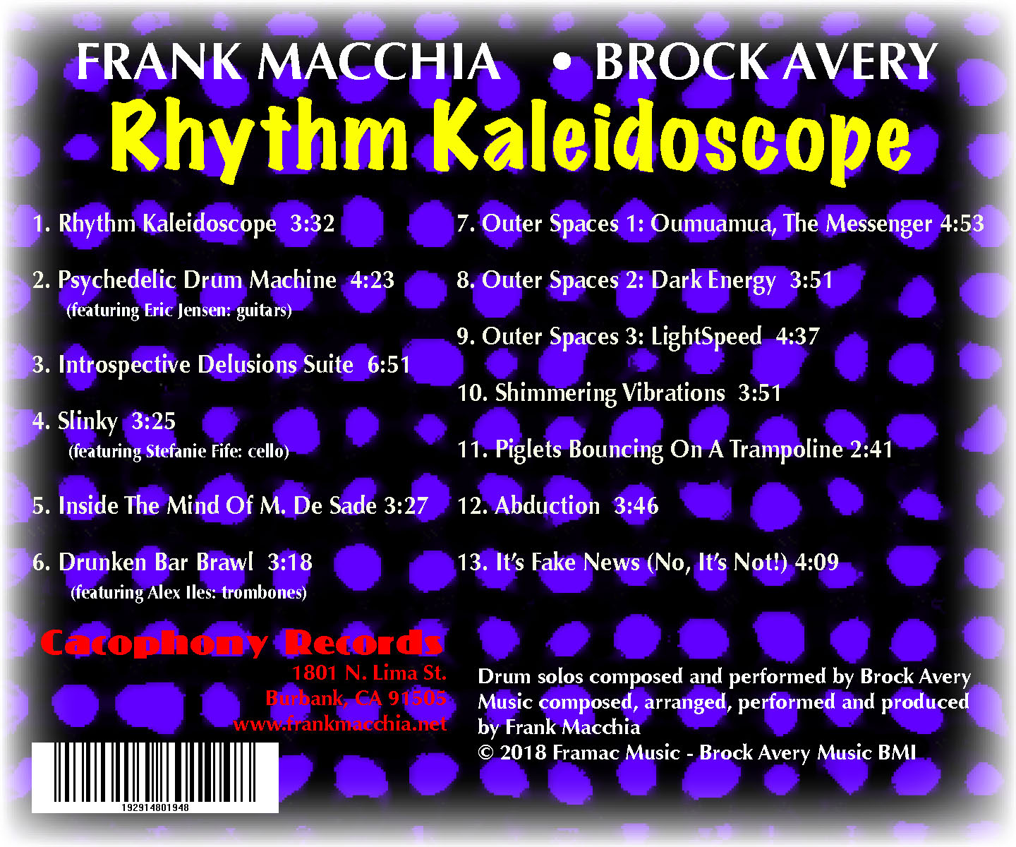 Frank Macchia - Brock Avery "Rhythm Kaleidoscope"