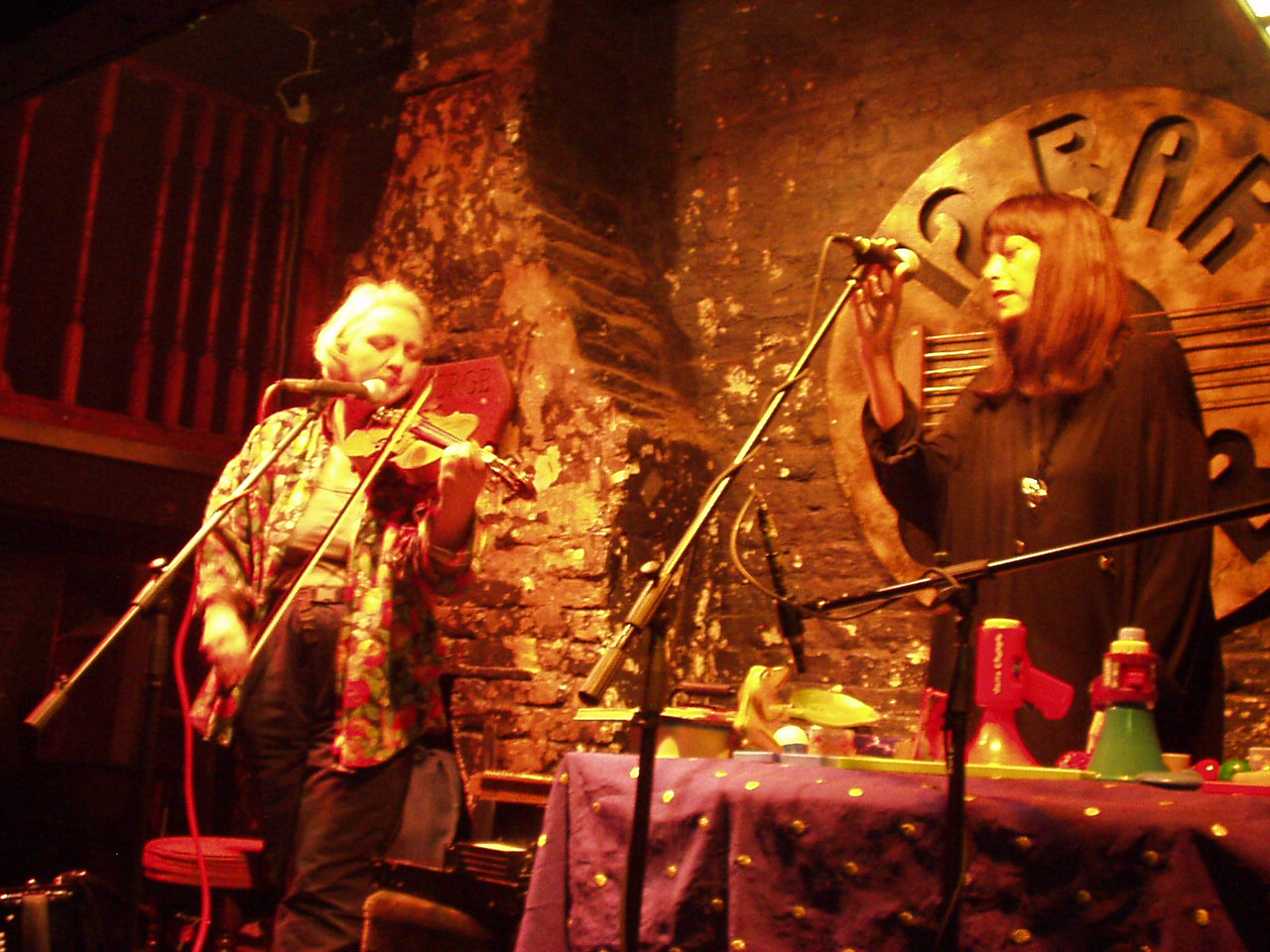 Sylvia Hallett and Anna Homler at the 12-Bar London