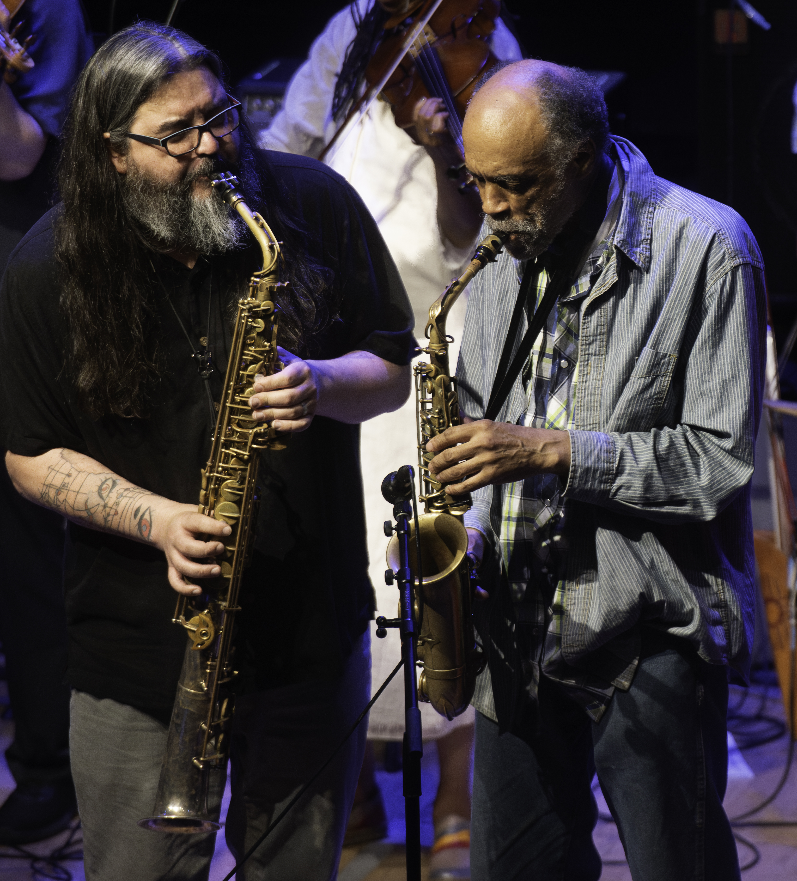 the Edward "Kidd" Jordan Memorial Concert at Roulette in Brooklyn