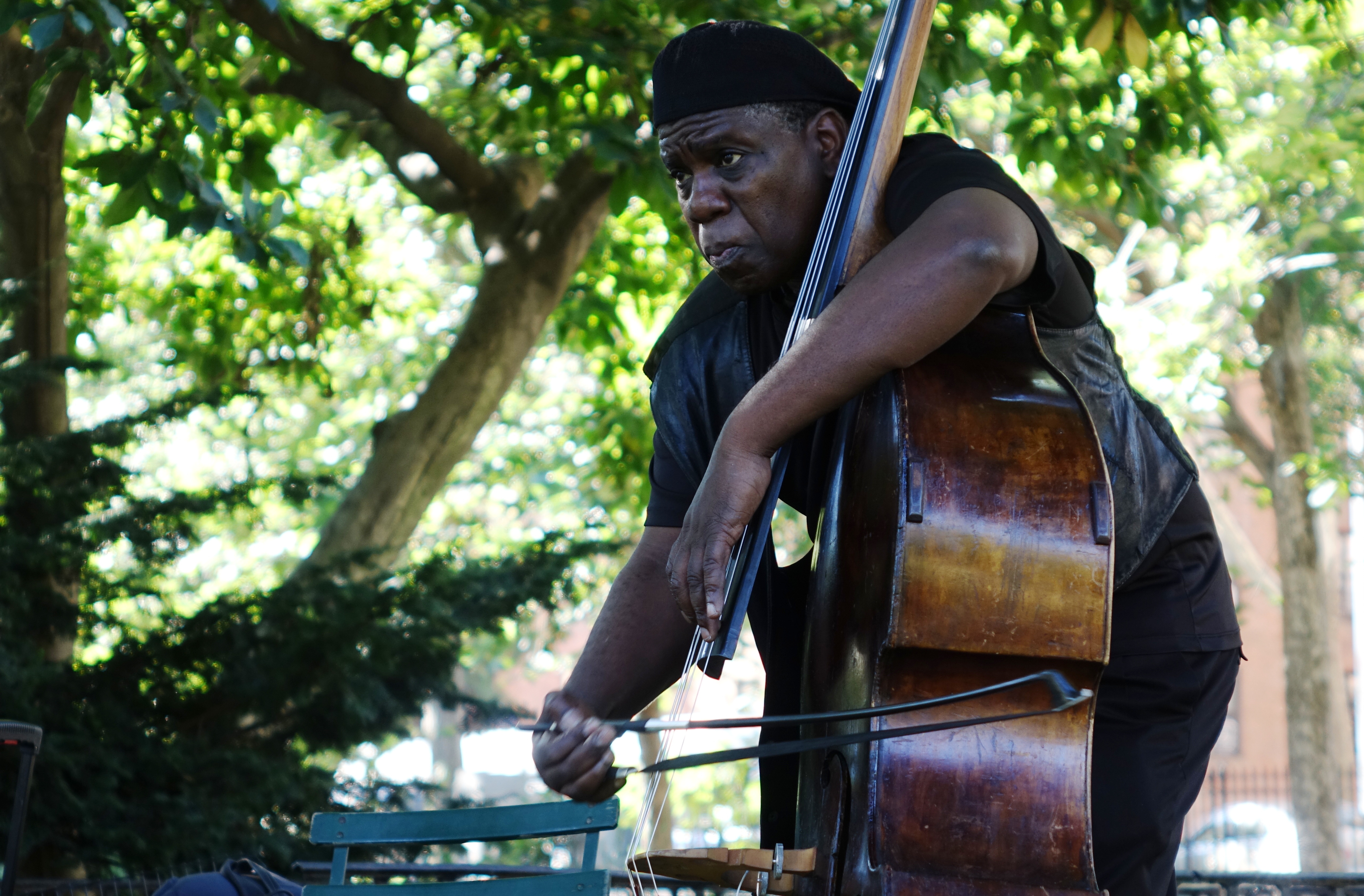 Hilliard Greene in Corlears Hook Park in September 2017