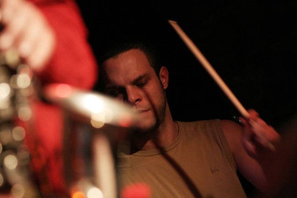 Cyril Regamey and Stefano Saccon's Saxophone with "Stefano Saccon 4tet - Stratic" at the Caves Du Bon-Sejour, Versoix, Geneva, S