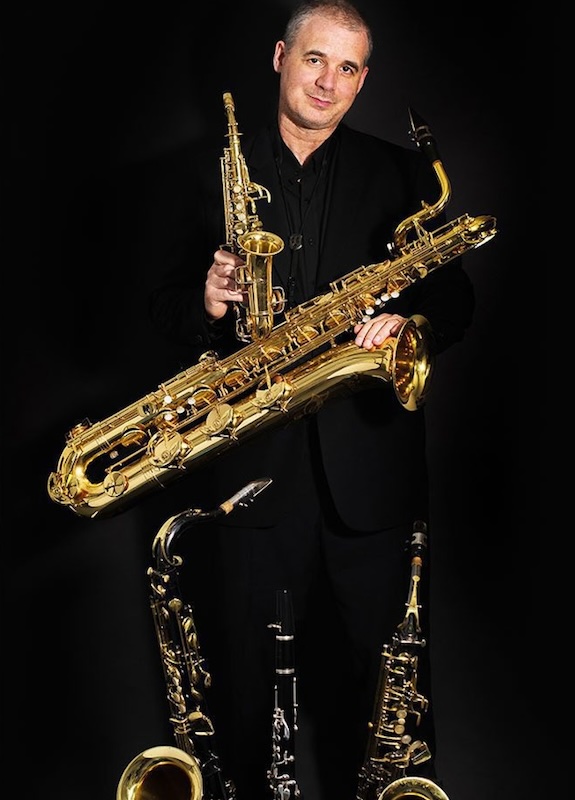 Andy Firth with multiple saxes and clarinet — jazz photo by Andy Firth | All About Jazz