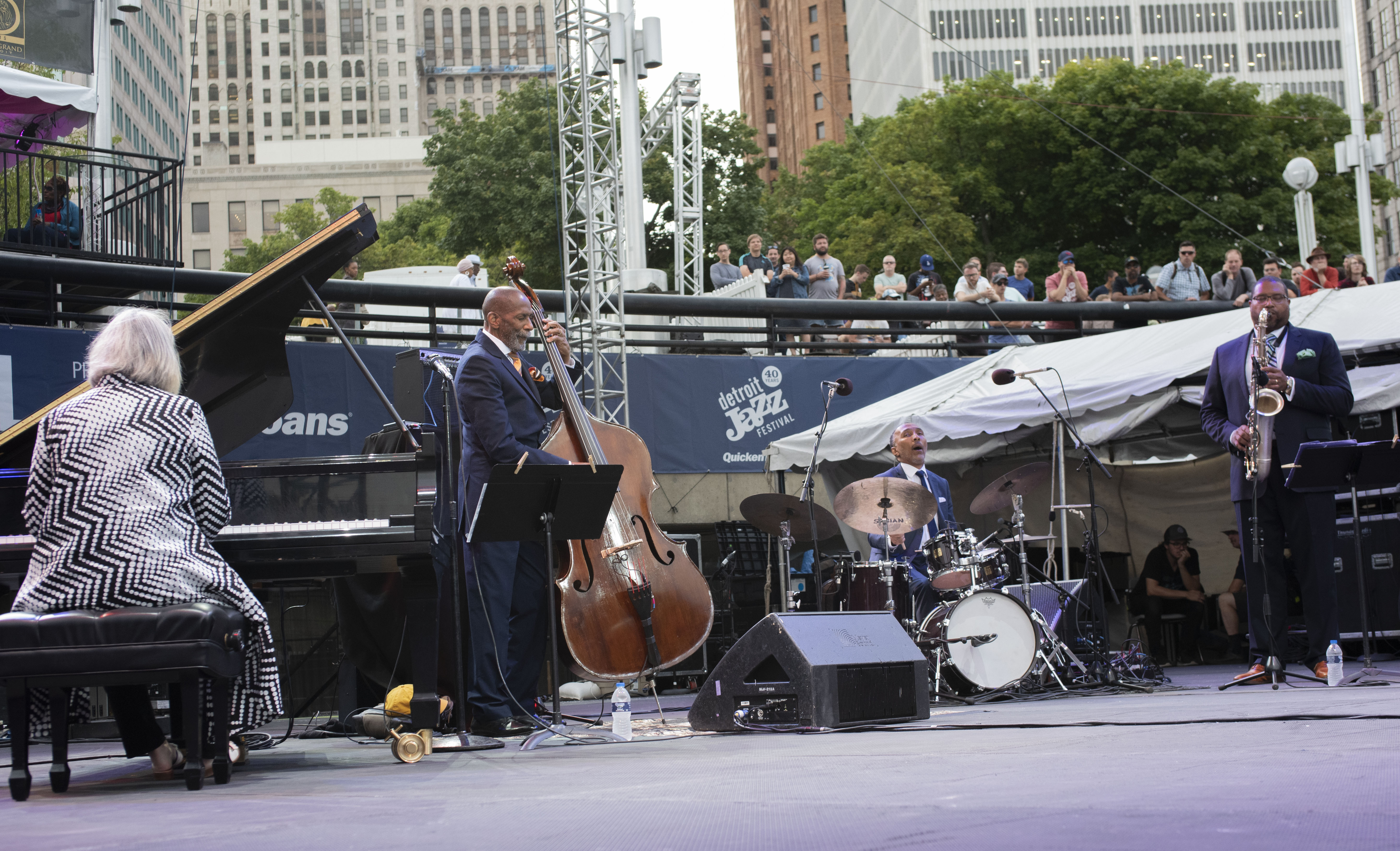 Renee Rosnes, Ron Carter, Payton Crossley, and Jimmy Greene